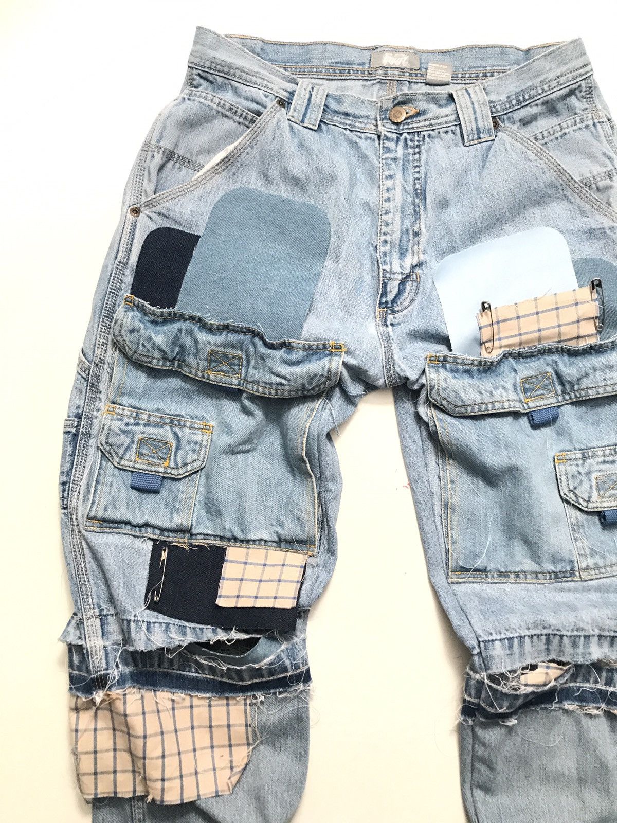 Other Insane 1/1 Patchwork Denim Jeans 32x34 Size US 32 / EU 48 - 3 Thumbnail