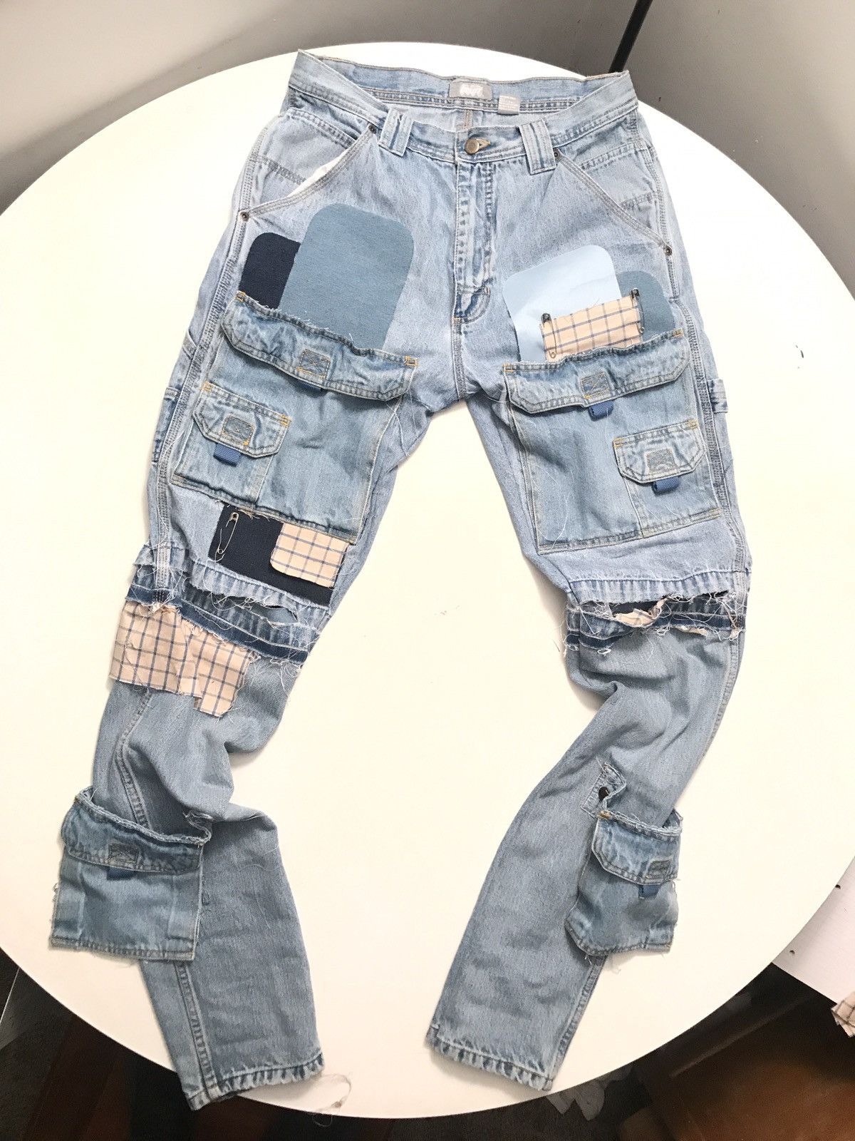 Other Insane 1/1 Patchwork Denim Jeans 32x34 Size US 32 / EU 48 - 2 Thumbnail