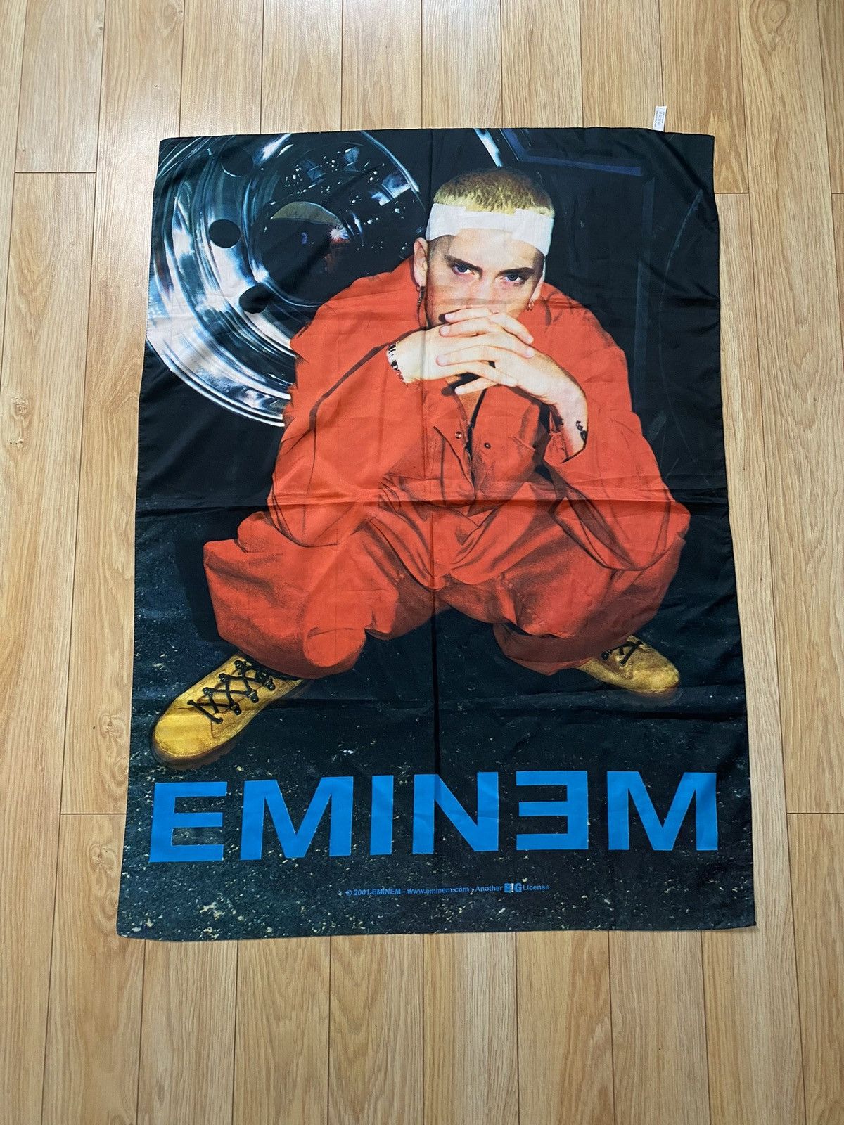 Eminem Rare Vintage 00s Eminem Rap hip Hop LP Polyester Scarf Size ONE SIZE - 1 Thumbnail
