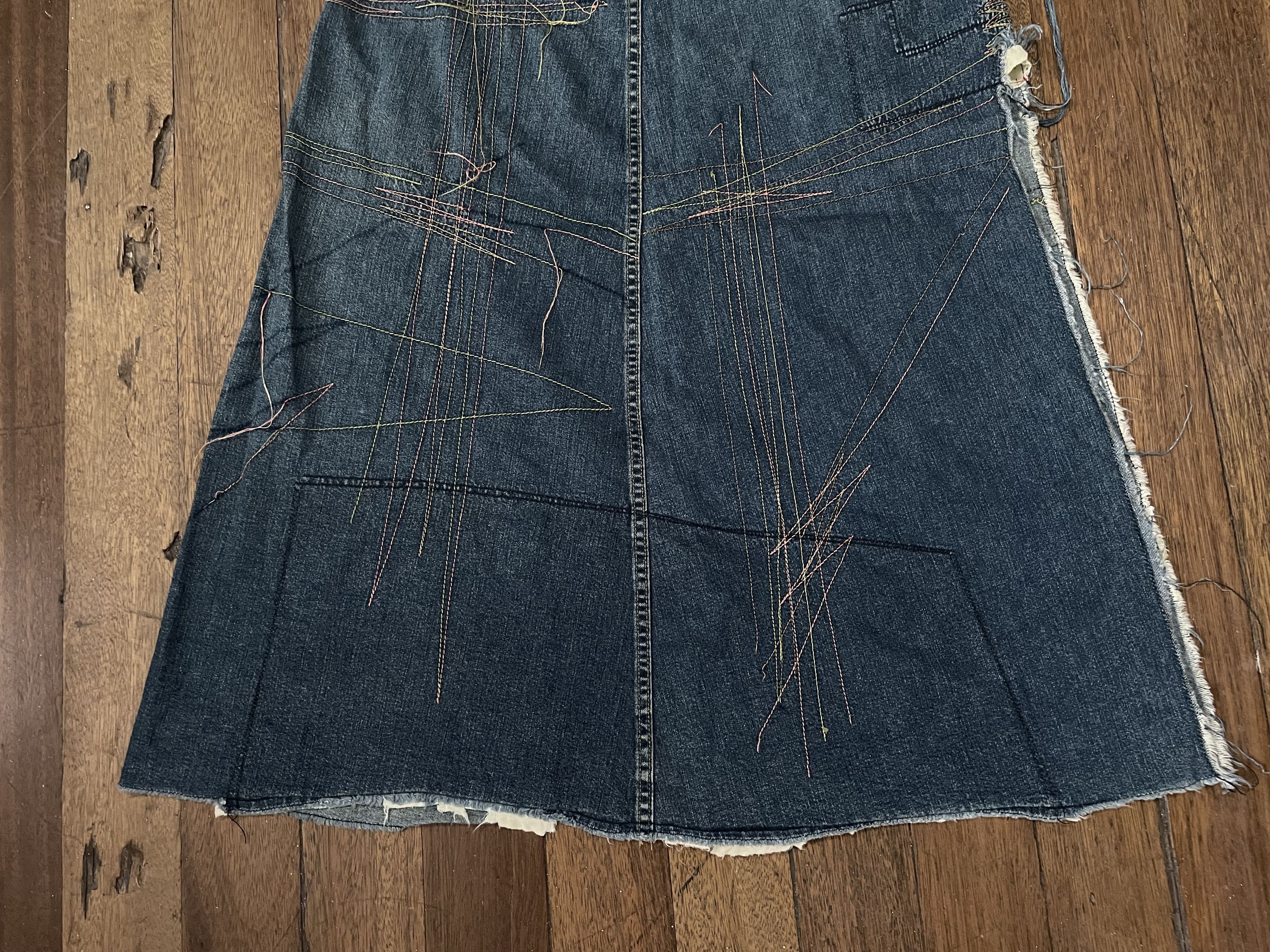 Hysteric Glamour hysteric glamour denim stitching decorative skirt Size 28" / US 6 / IT 42 - 3 Thumbnail