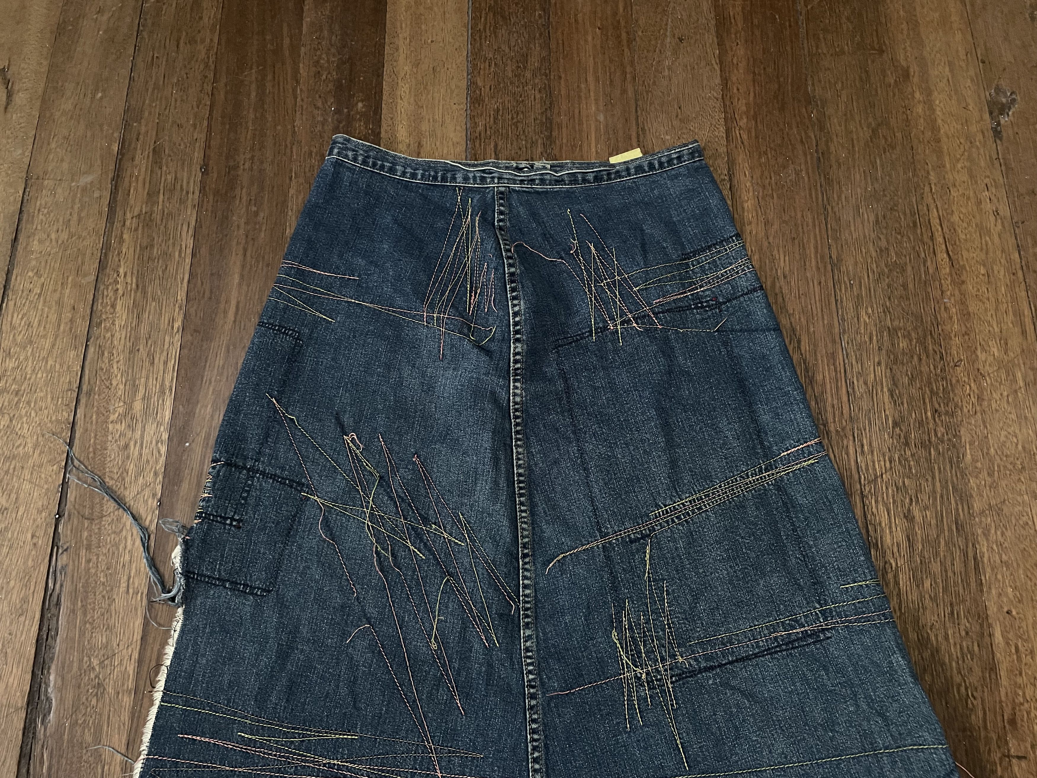 Hysteric Glamour hysteric glamour denim stitching decorative skirt Size 28" / US 6 / IT 42 - 6 Thumbnail
