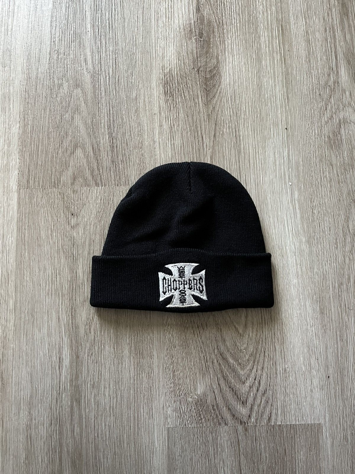 Vintage Choppers grunge black beanie main image 1