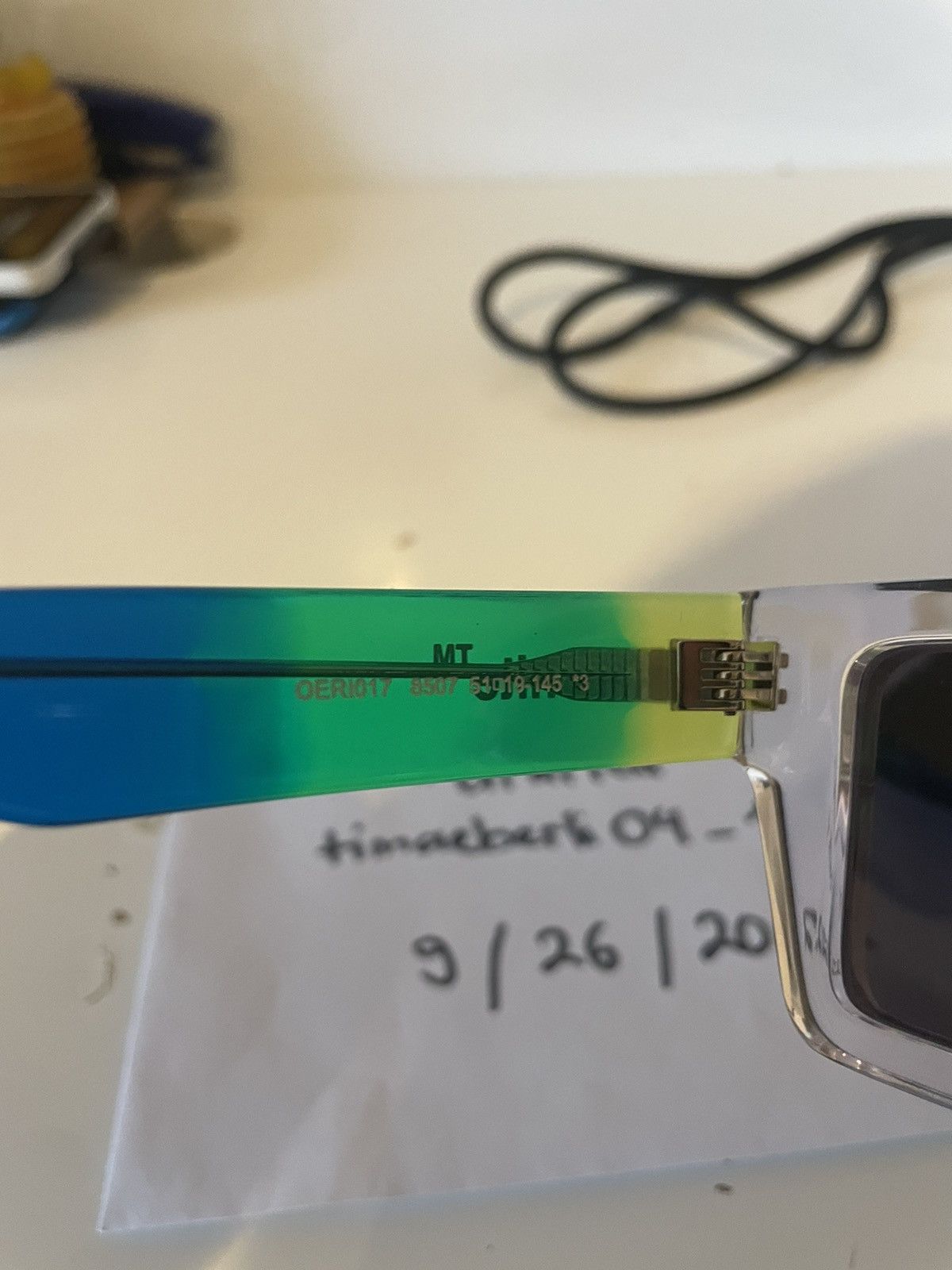 Off-White Off-White Nassau Transparent Sunglasses Size ONE SIZE - 4 Thumbnail