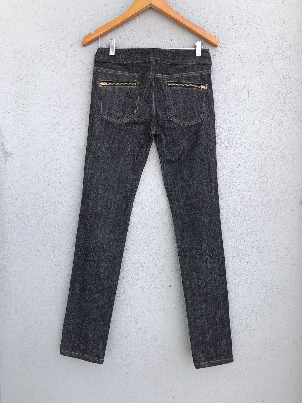 REDMOON Slim Fit Zipper Pocket Denim Jeans