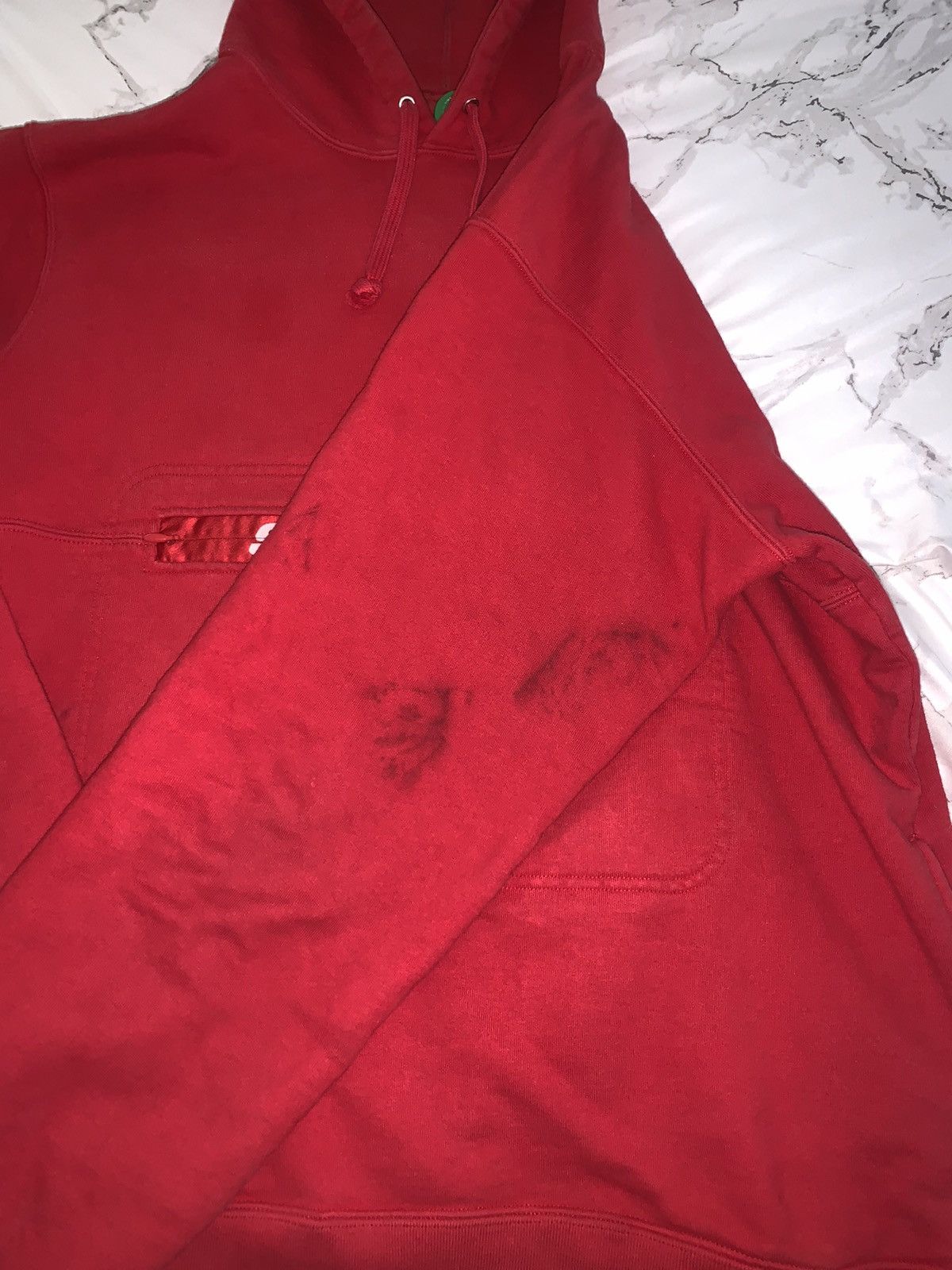 Supreme Supreme Zip Pouch Hoodie - Red Size US L / EU 52-54 / 3 - 2 Thumbnail