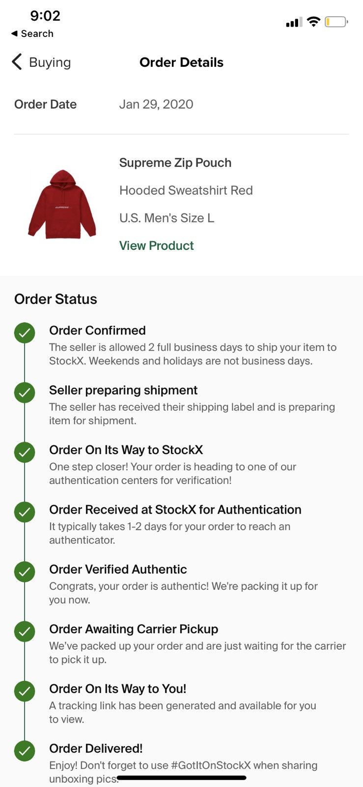 Supreme Supreme Zip Pouch Hoodie - Red Size US L / EU 52-54 / 3 - 8 Thumbnail