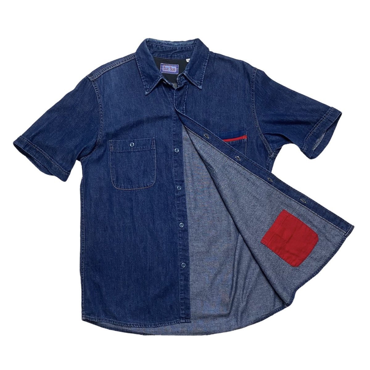 Blue Blue Japan Blue Blue indigo workwear shirt button up Size US M / EU 48-50 / 2 - 2 Thumbnail