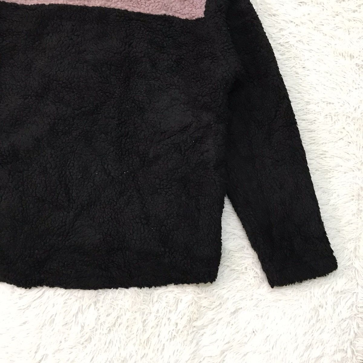 Japanese Brand Block Colour Deep Pile Style Jacket Hoodie Size US L / EU 52-54 / 3 - 12 Thumbnail