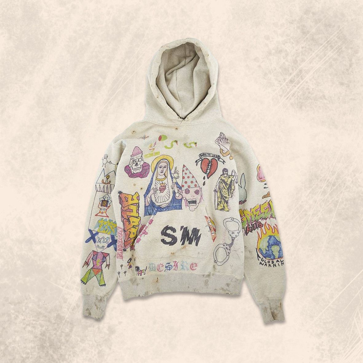 Saint Michael Saint Michael Graphic Distressed Hoodie | Grailed