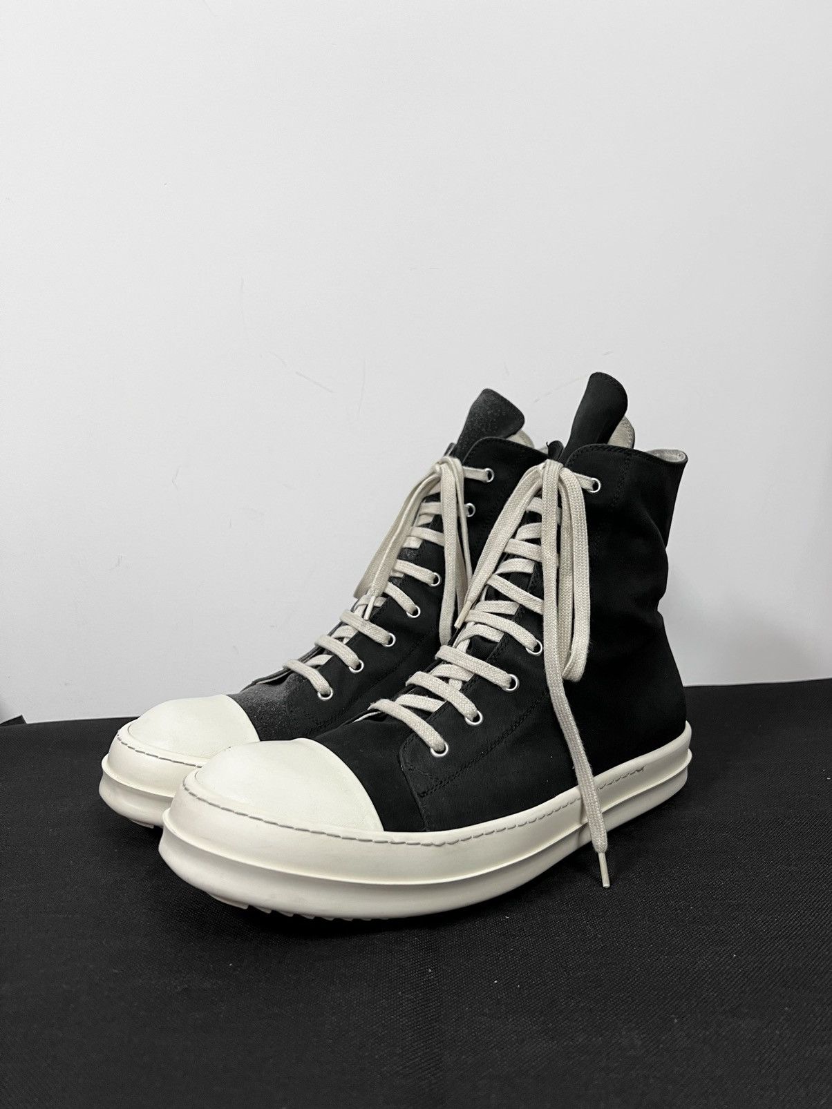 Rick Owens Drkshdw Rick owens drkshdw gradient ramones high top sneakers sz45 Size US 12 / EU 45 - 5 Thumbnail