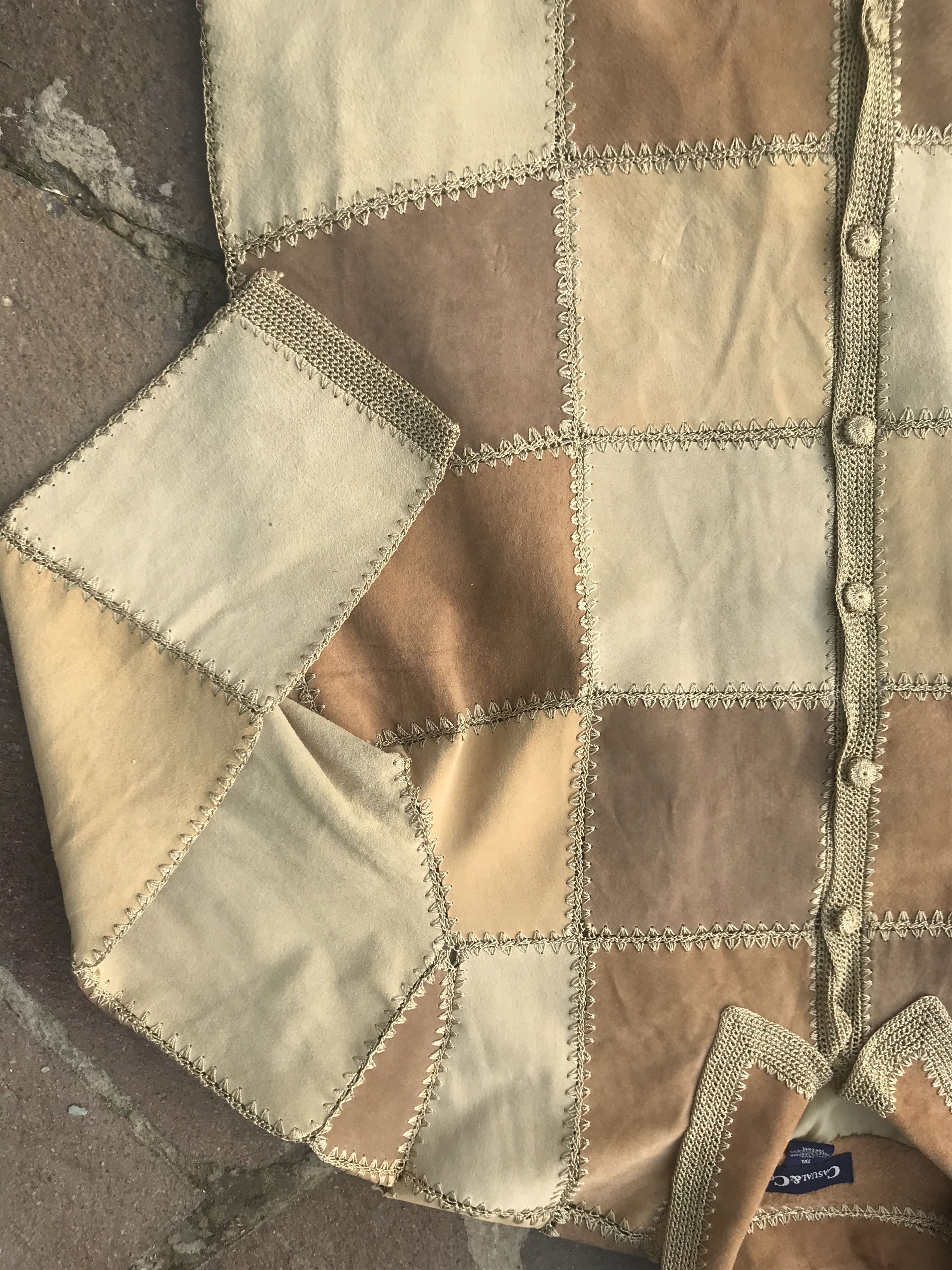 Japanese Brand × Vintage Vintage Patchwork Leather Jacket Y2K Size US L / EU 52-54 / 3 - 4 Thumbnail