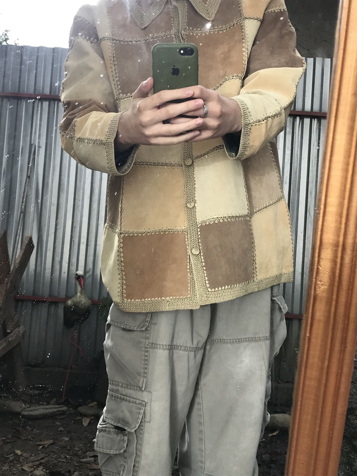 Japanese Brand × Vintage Vintage Patchwork Leather Jacket Y2K Size US L / EU 52-54 / 3 - 12 Thumbnail
