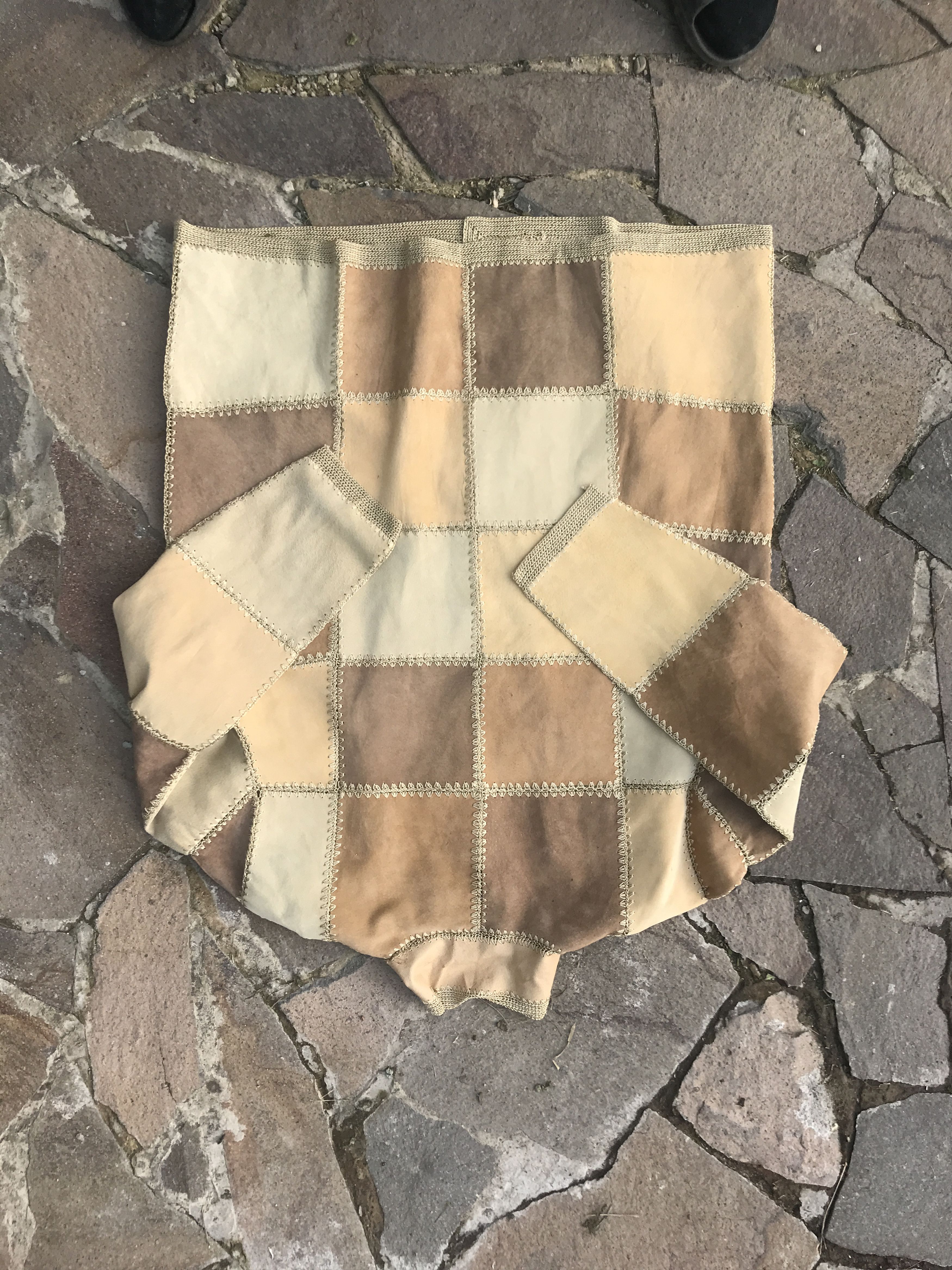 Japanese Brand × Vintage Vintage Patchwork Leather Jacket Y2K Size US L / EU 52-54 / 3 - 6 Thumbnail