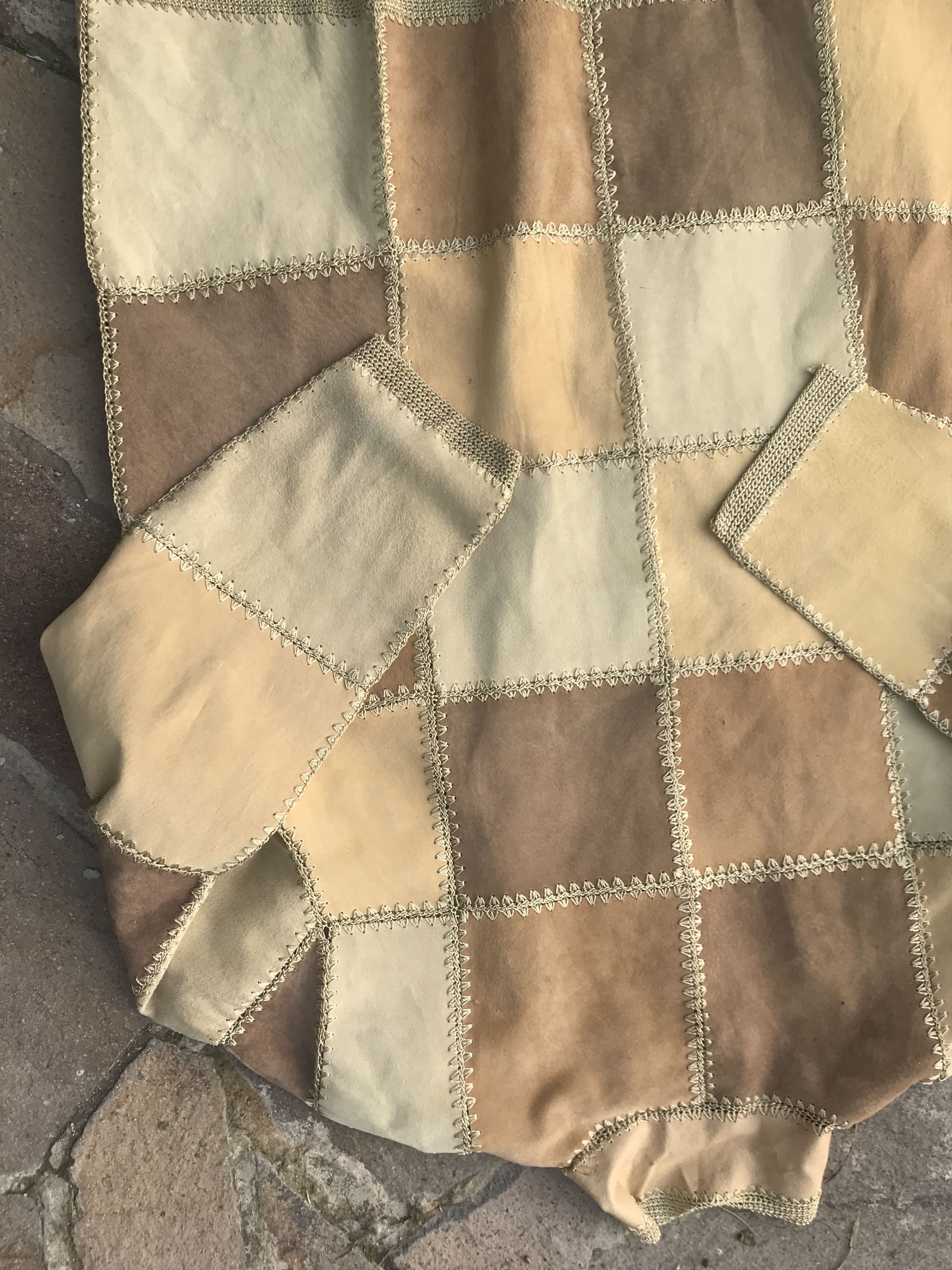 Japanese Brand × Vintage Vintage Patchwork Leather Jacket Y2K Size US L / EU 52-54 / 3 - 7 Thumbnail