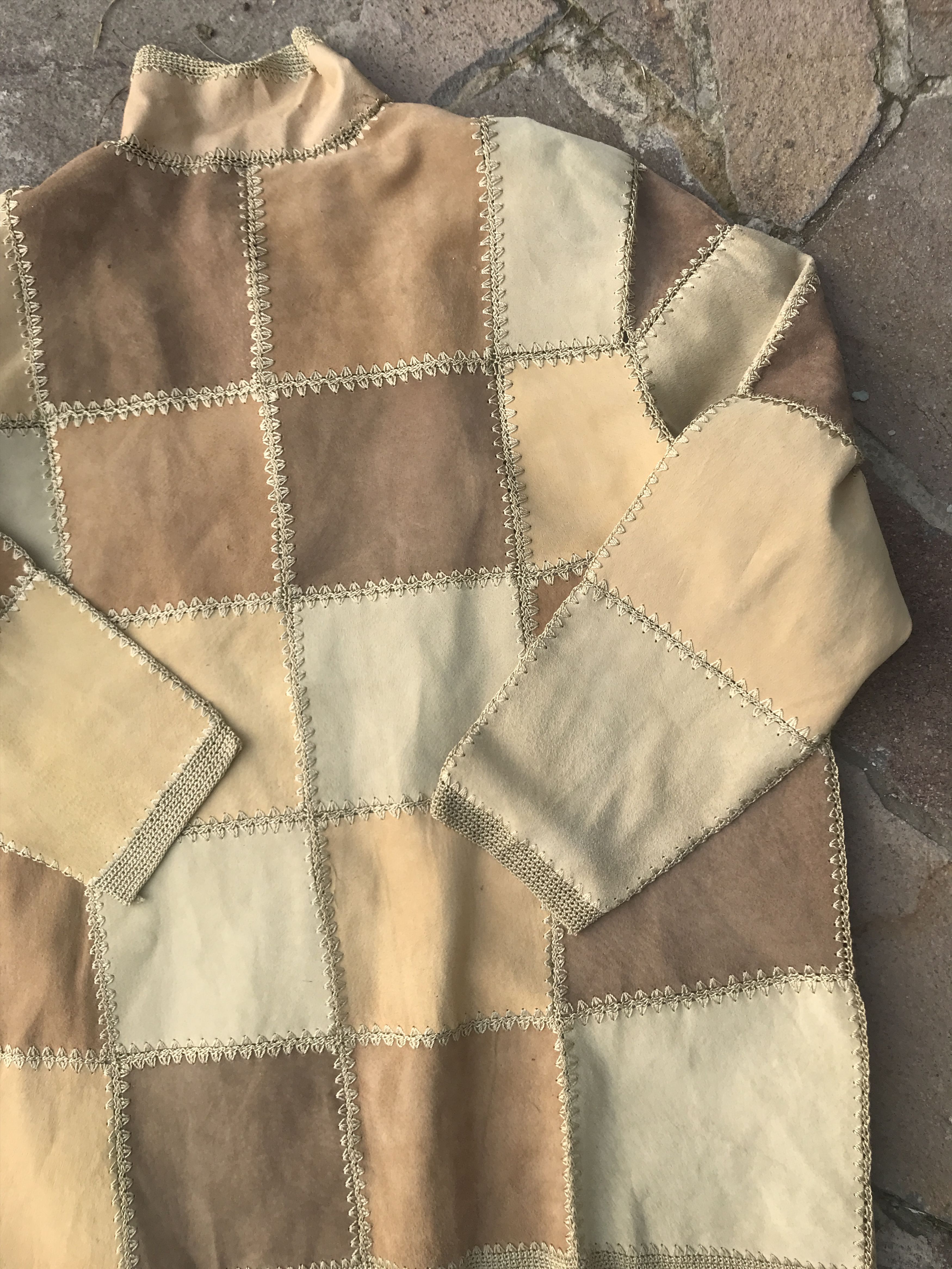Japanese Brand × Vintage Vintage Patchwork Leather Jacket Y2K Size US L / EU 52-54 / 3 - 7 Thumbnail