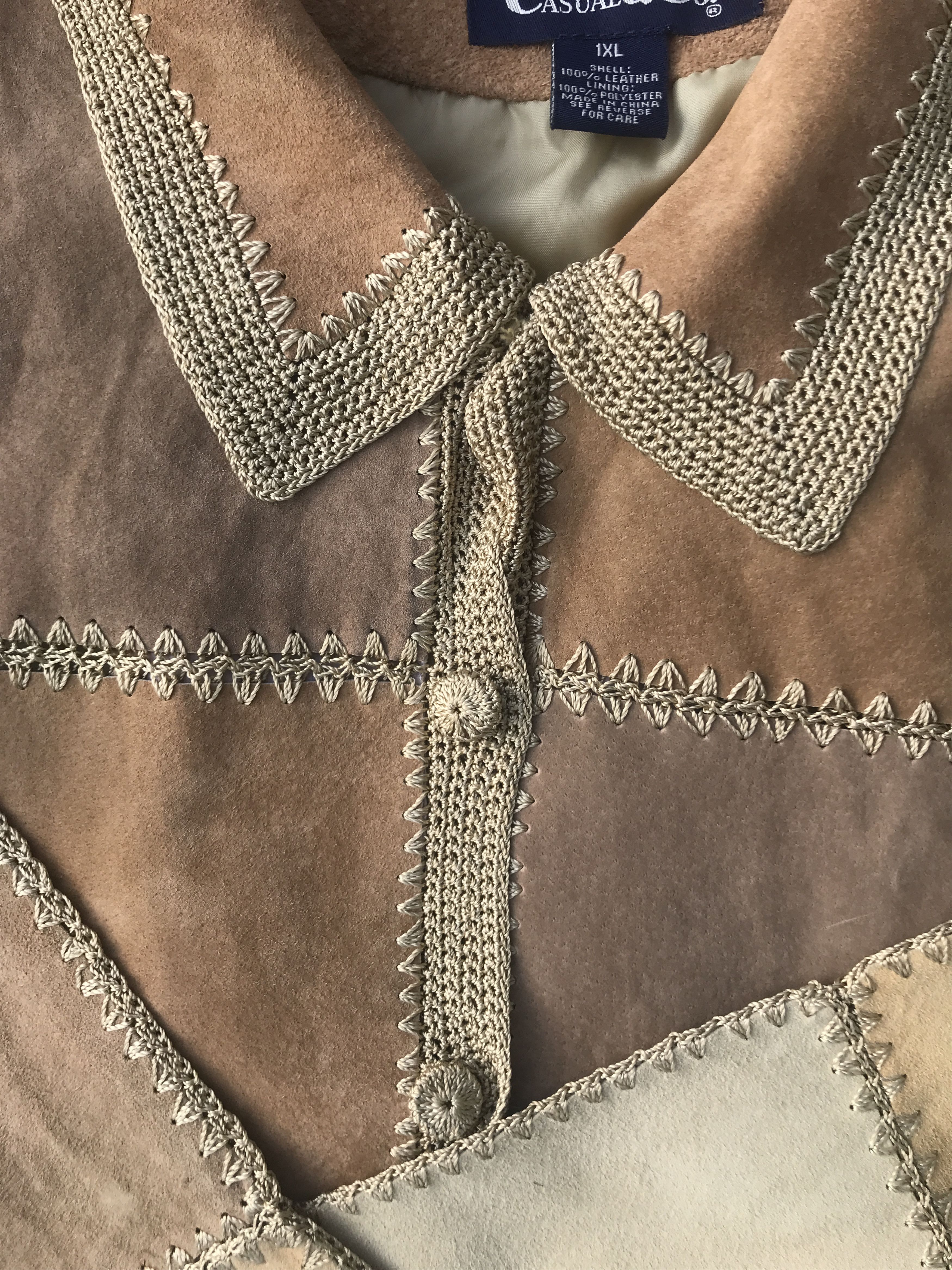 Japanese Brand × Vintage Vintage Patchwork Leather Jacket Y2K Size US L / EU 52-54 / 3 - 5 Thumbnail