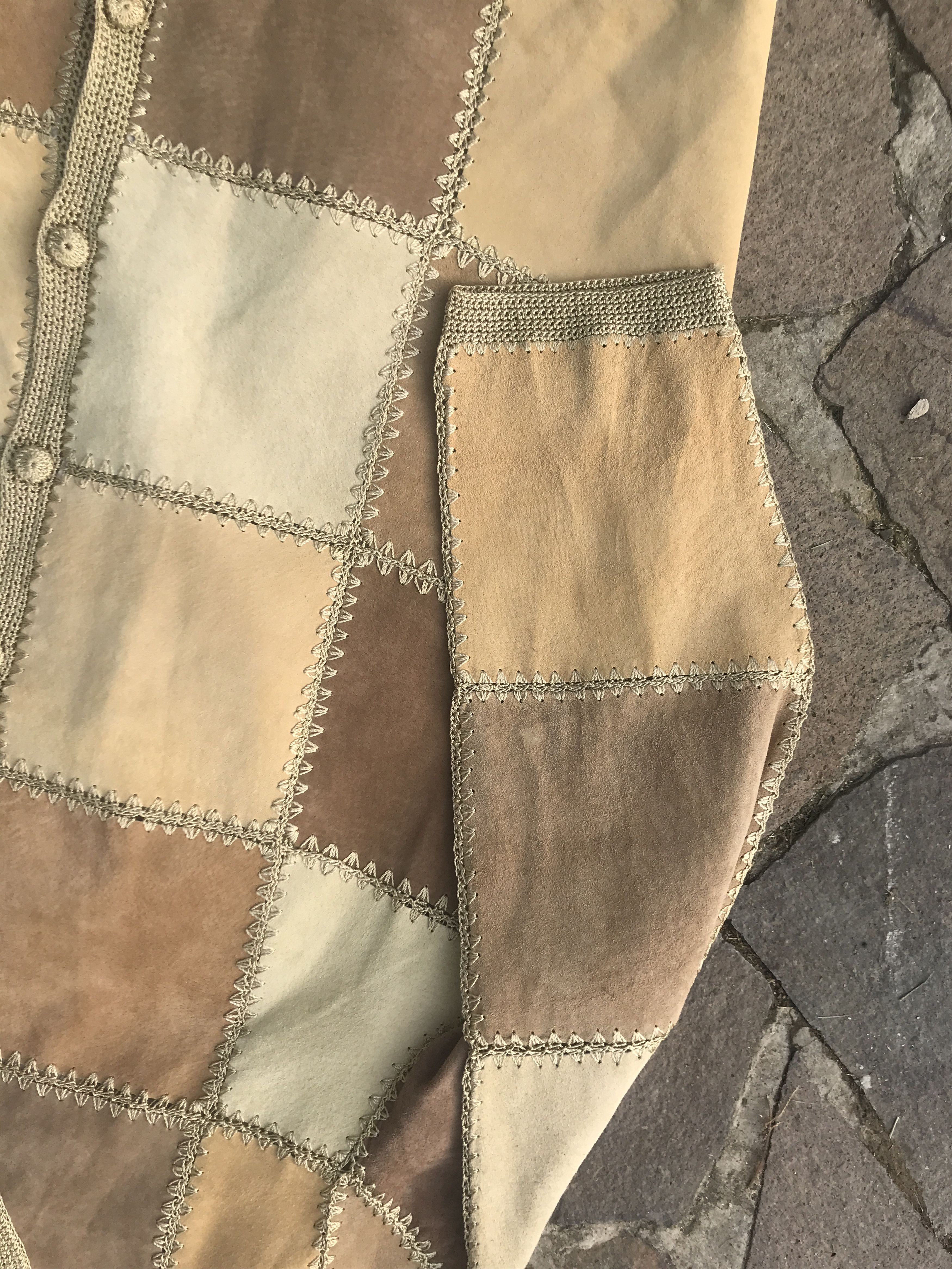 Japanese Brand × Vintage Vintage Patchwork Leather Jacket Y2K Size US L / EU 52-54 / 3 - 3 Thumbnail