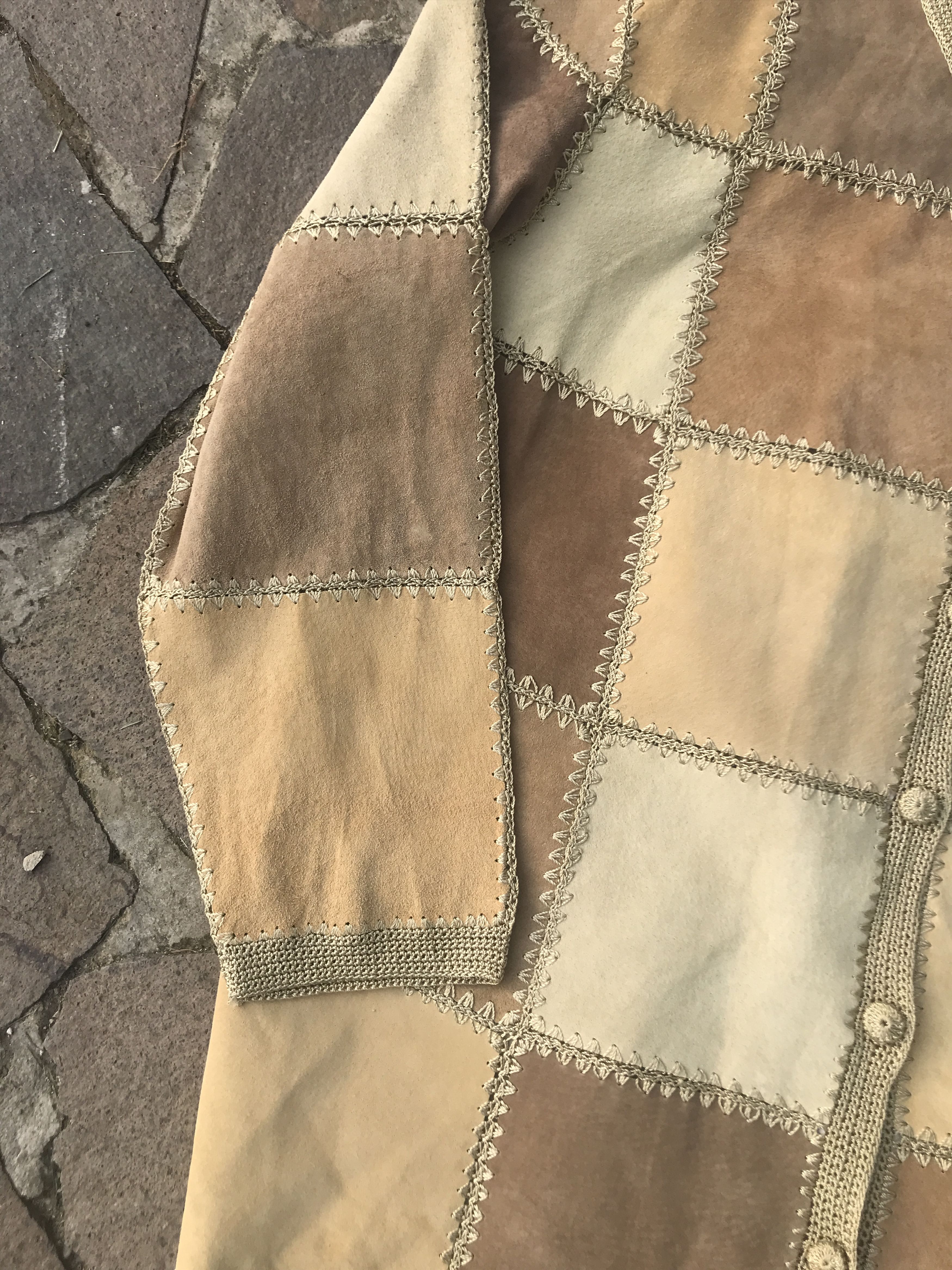 Japanese Brand × Vintage Vintage Patchwork Leather Jacket Y2K Size US L / EU 52-54 / 3 - 3 Thumbnail
