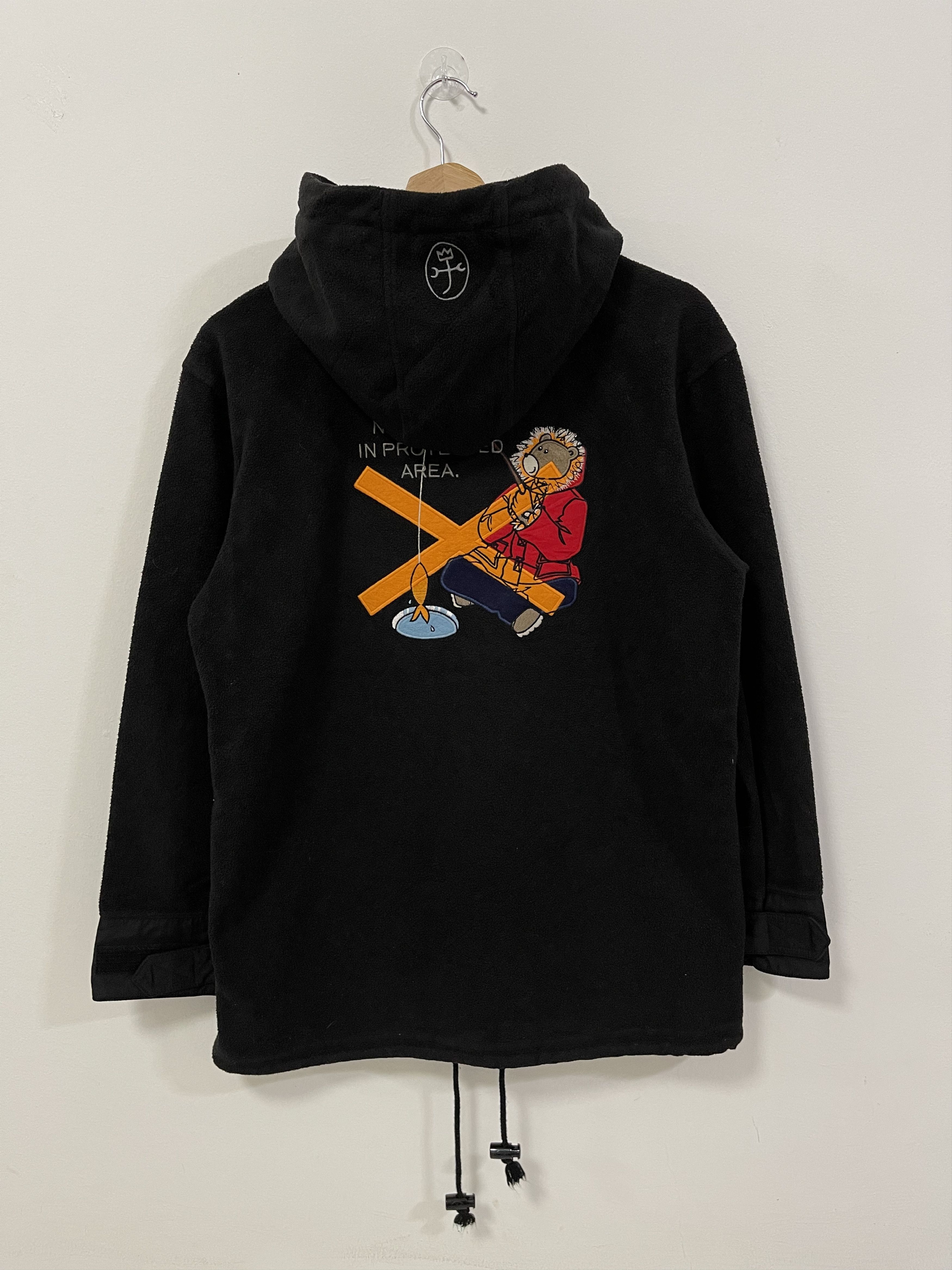 Jean Charles De Castelbajac Vintage Castelbajac Fleece Hoodie Sweatshirt Size M / US 6-8 / IT 42-44 - 5 Thumbnail