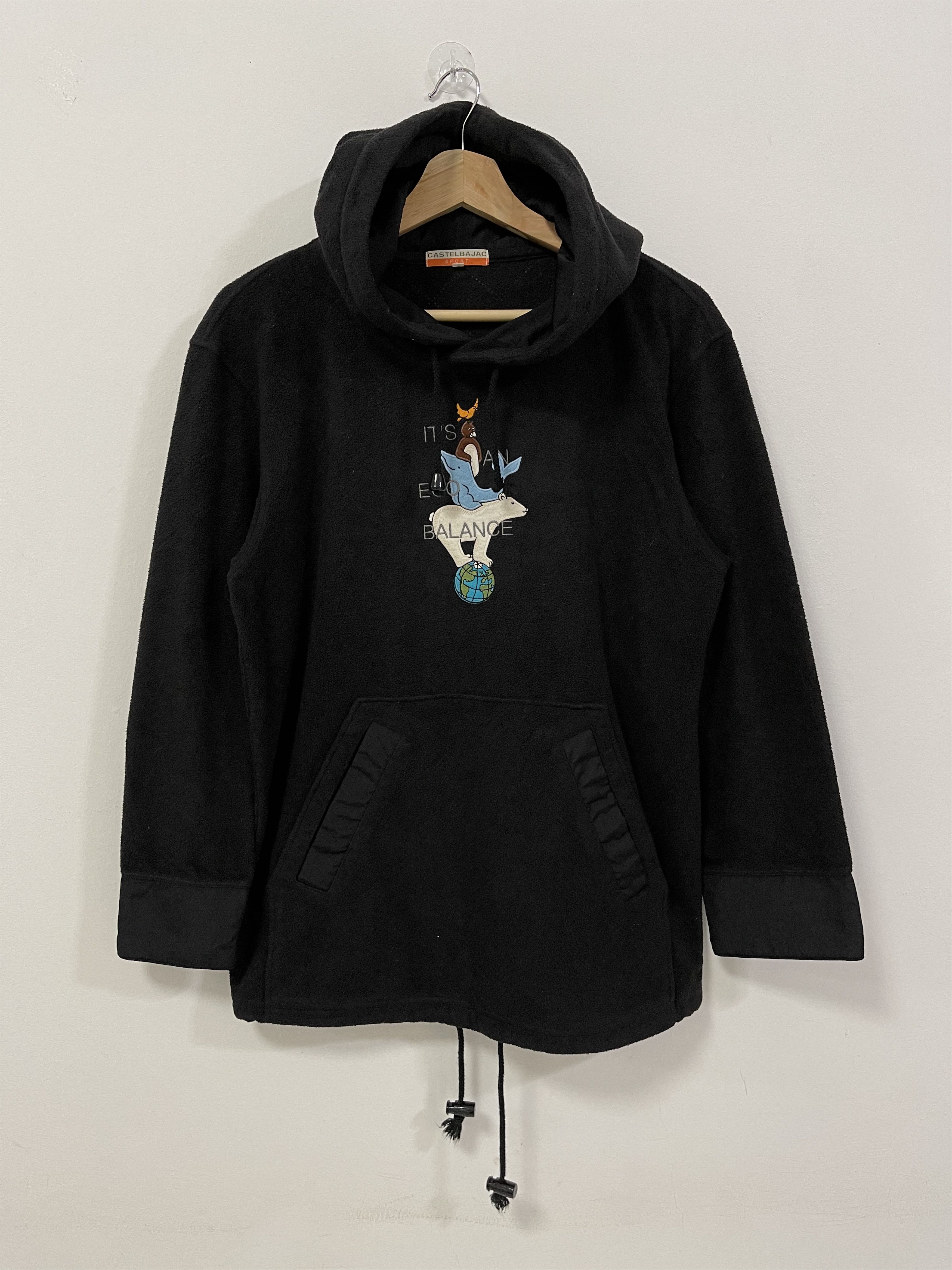 Jean Charles De Castelbajac Vintage Castelbajac Fleece Hoodie Sweatshirt Size M / US 6-8 / IT 42-44 - 1 Thumbnail