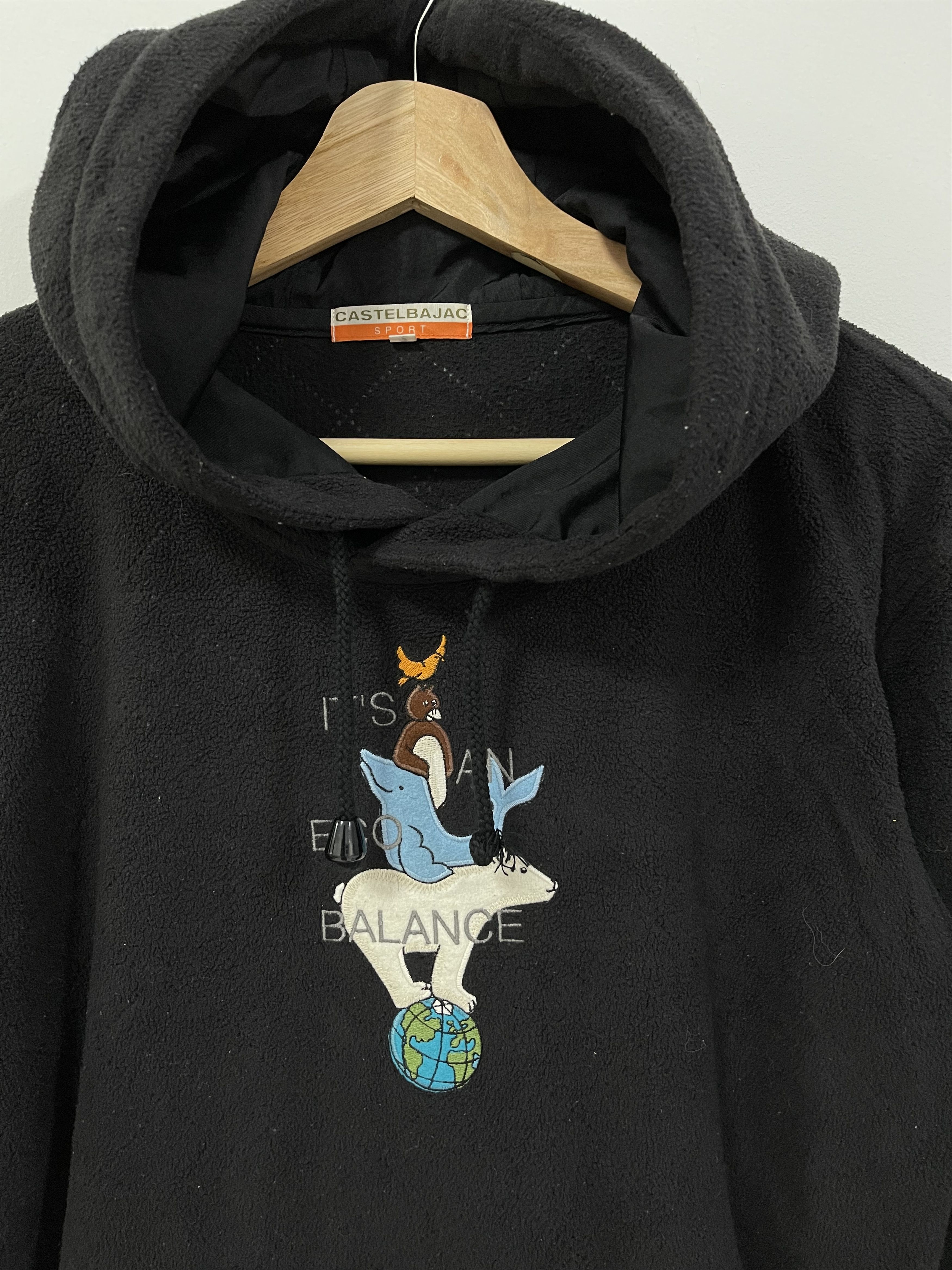 Jean Charles De Castelbajac Vintage Castelbajac Fleece Hoodie Sweatshirt Size M / US 6-8 / IT 42-44 - 2 Thumbnail
