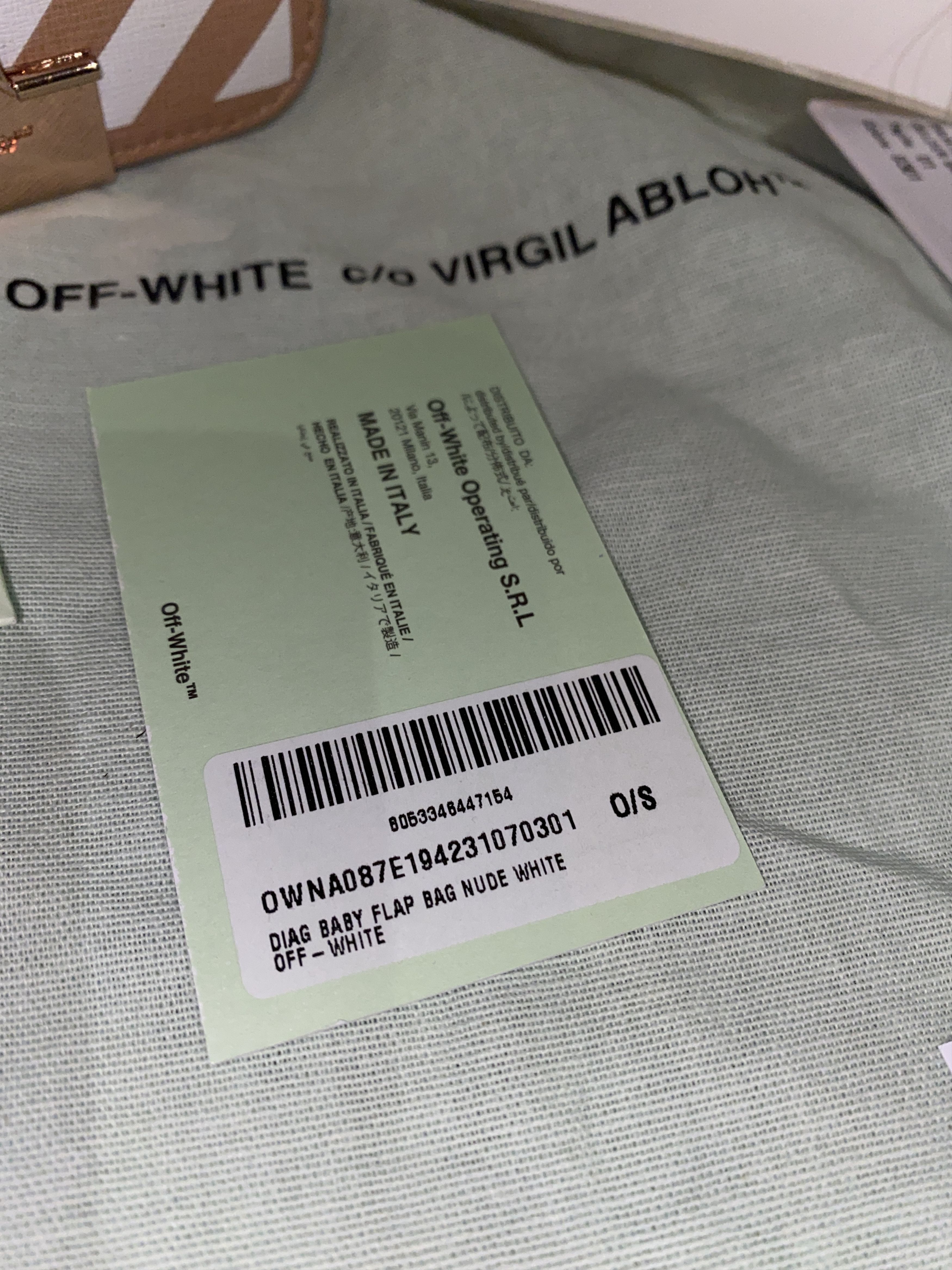 Off-White OFF-WHITE PRINTED STRIPE BABY LEATHER SHOULDER BAG Size ONE SIZE - 8 Thumbnail