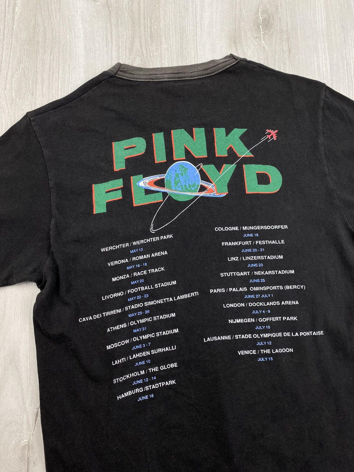 Band Tees × Pink Floyd × Vintage Vintage Pink Floyd 1989 World Tour Tee 80s BROCKUM Size US S / EU 44-46 / 1 - 7 Thumbnail