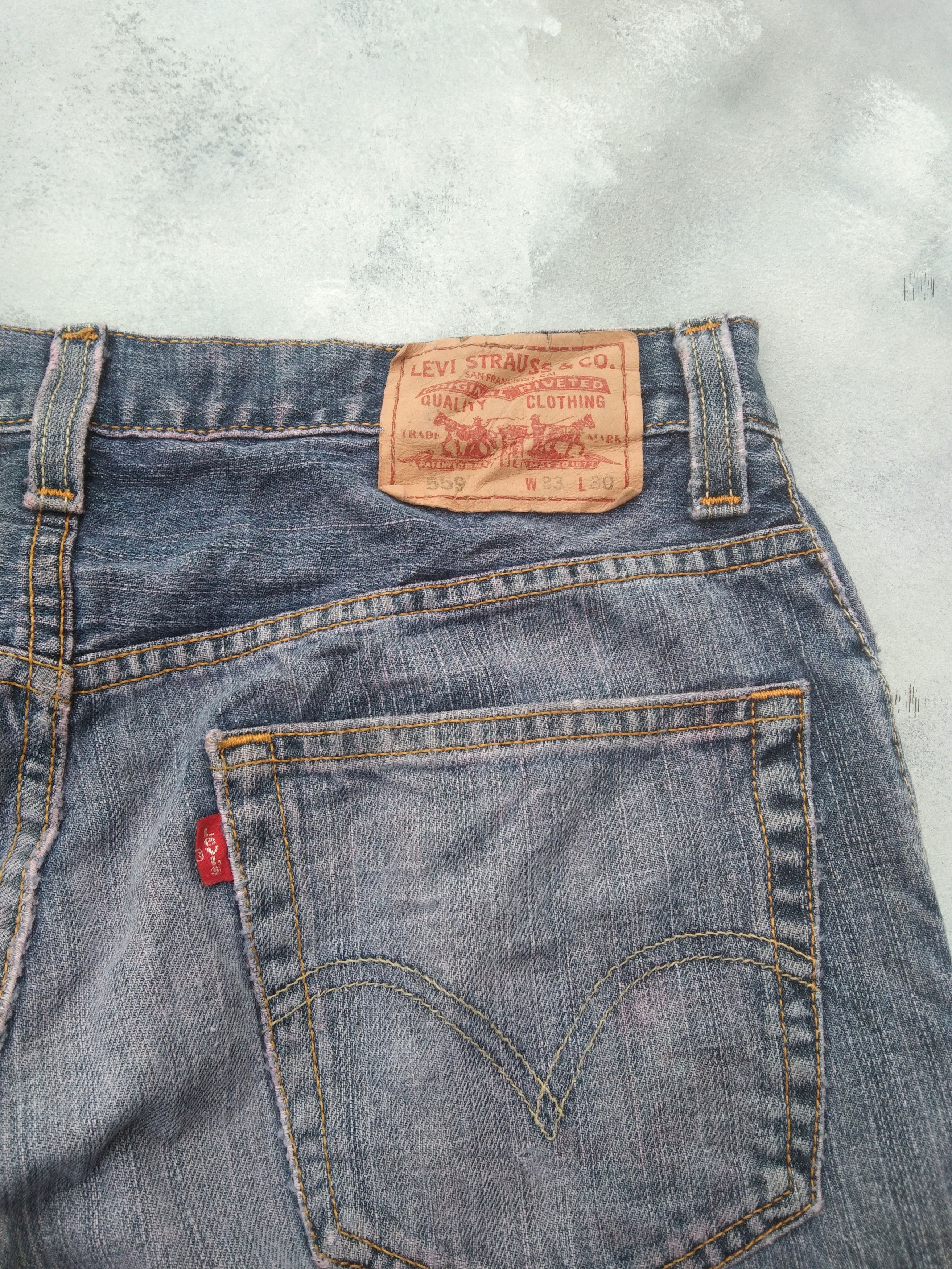 Levi's Vintage Levi's Jeans 559 Distressed Denim 33x30 Size US 33 - 5 Thumbnail