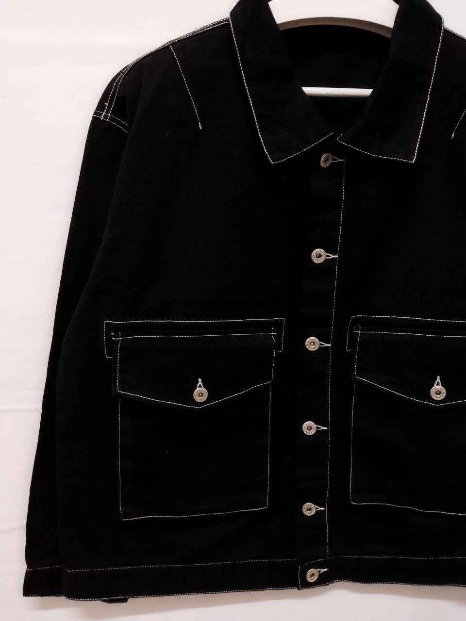 Japanese Brand Nylaus Japan Black Oversized Jacket Size US M / EU 48-50 / 2 - 6 Thumbnail