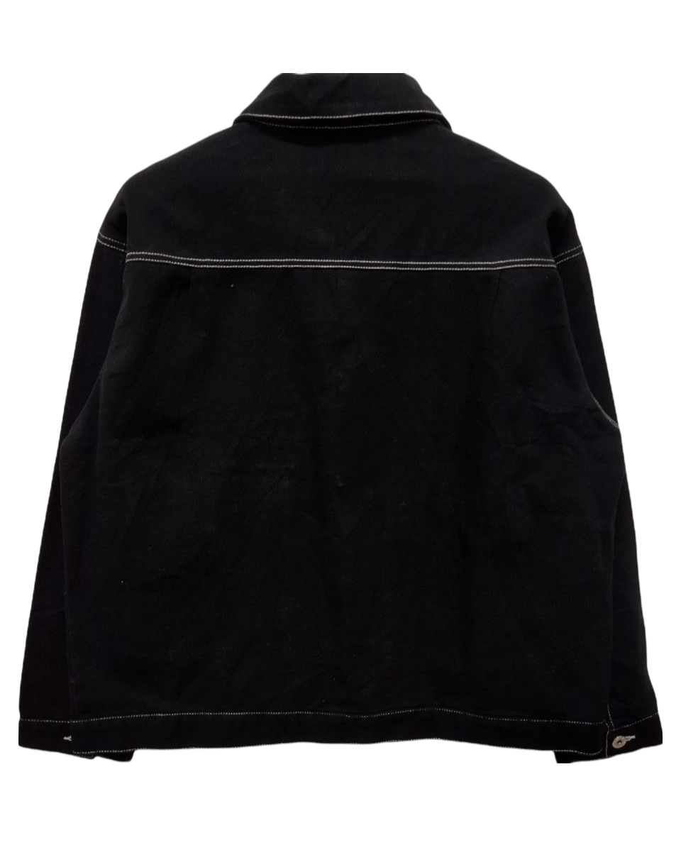 Japanese Brand Nylaus Japan Black Oversized Jacket Size US M / EU 48-50 / 2 - 2 Thumbnail