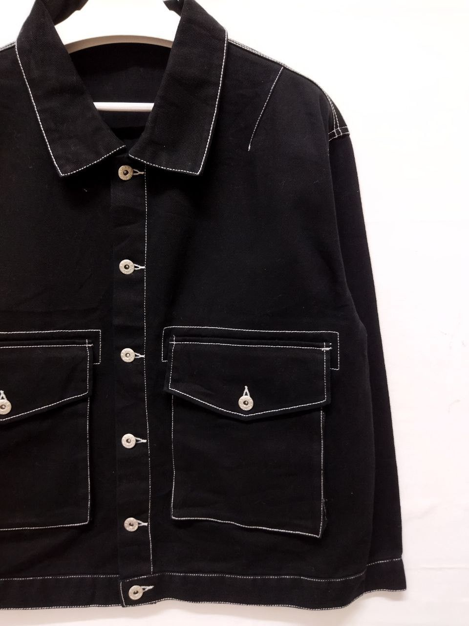 Japanese Brand Nylaus Japan Black Oversized Jacket Size US M / EU 48-50 / 2 - 7 Thumbnail