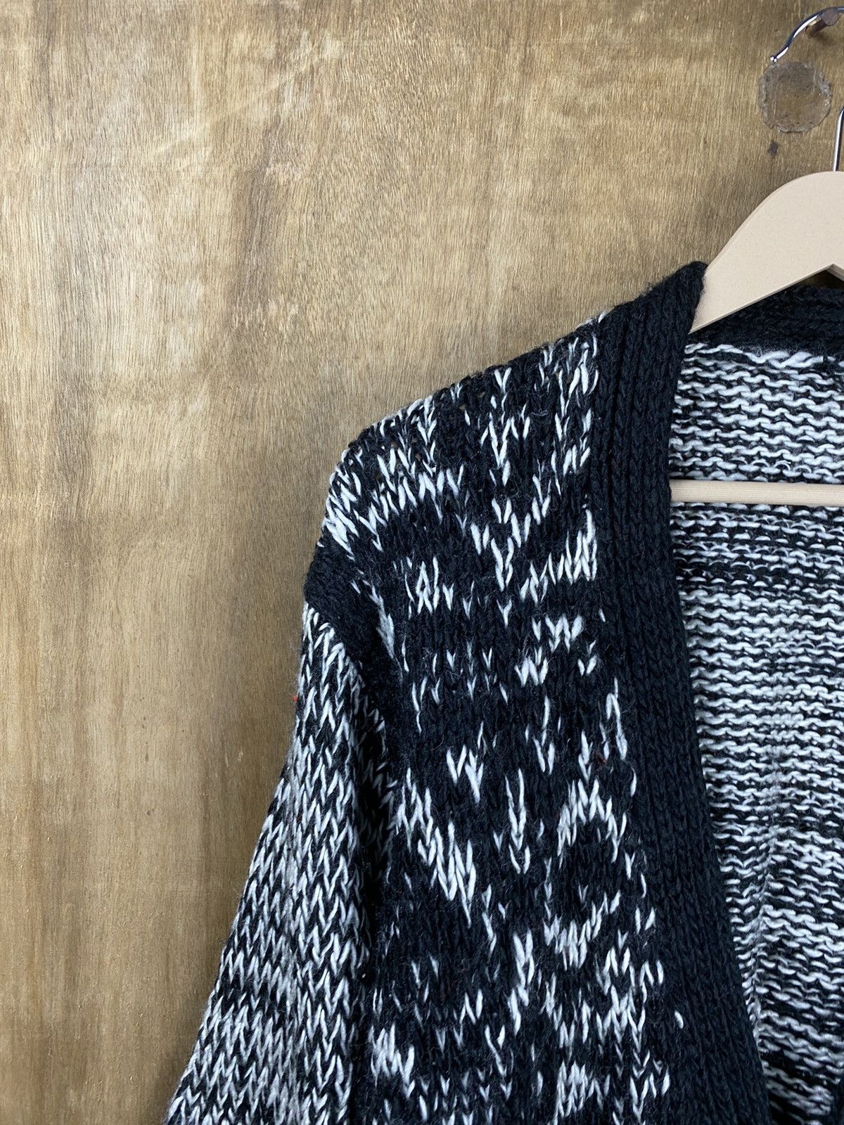 Vintage Japan vintage cardigan mohair fur art Knitwear #Z085 Size US L / EU 52-54 / 3 - 3 Thumbnail