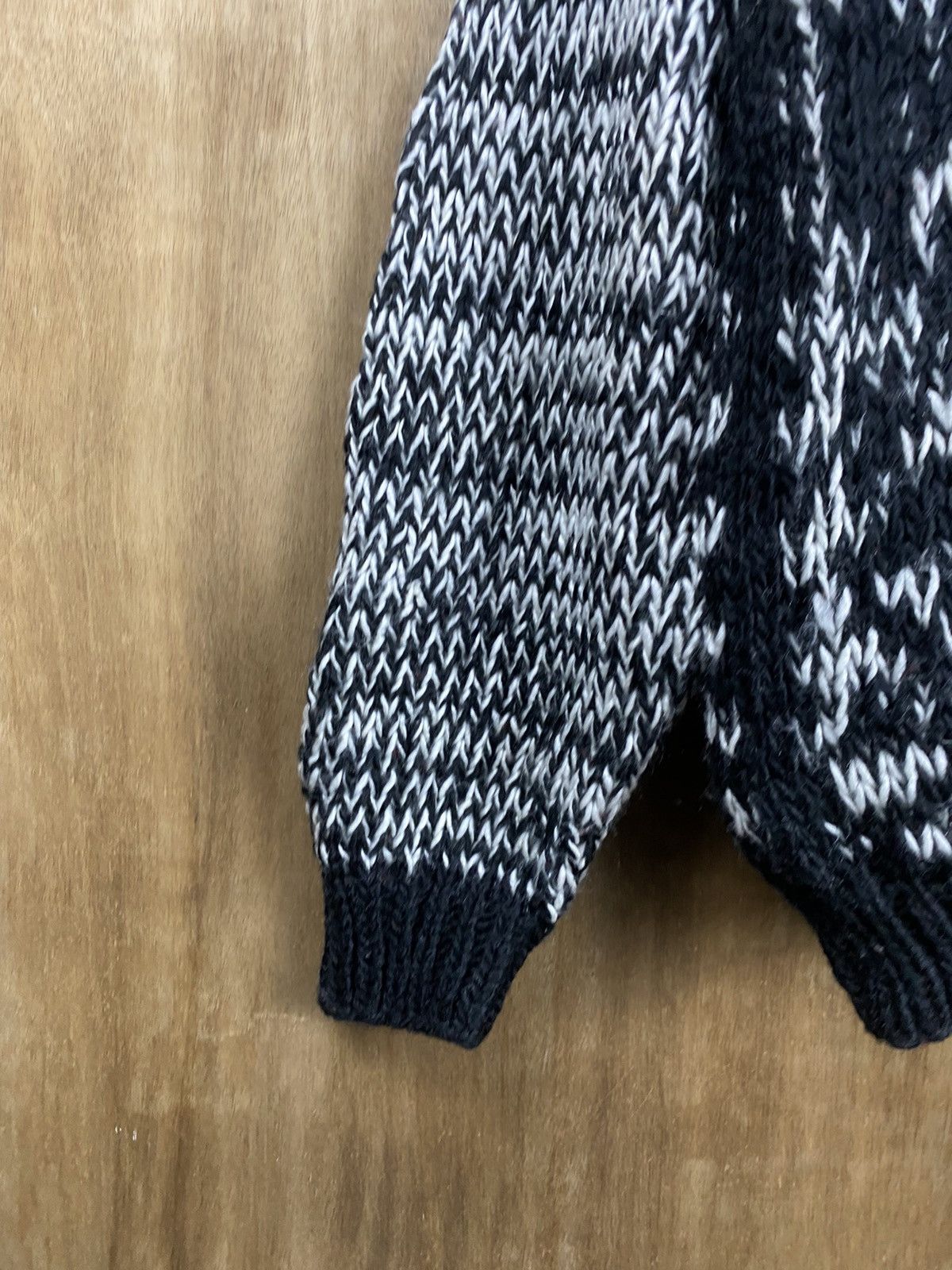 Vintage Japan vintage cardigan mohair fur art Knitwear #Z085 Size US L / EU 52-54 / 3 - 5 Thumbnail