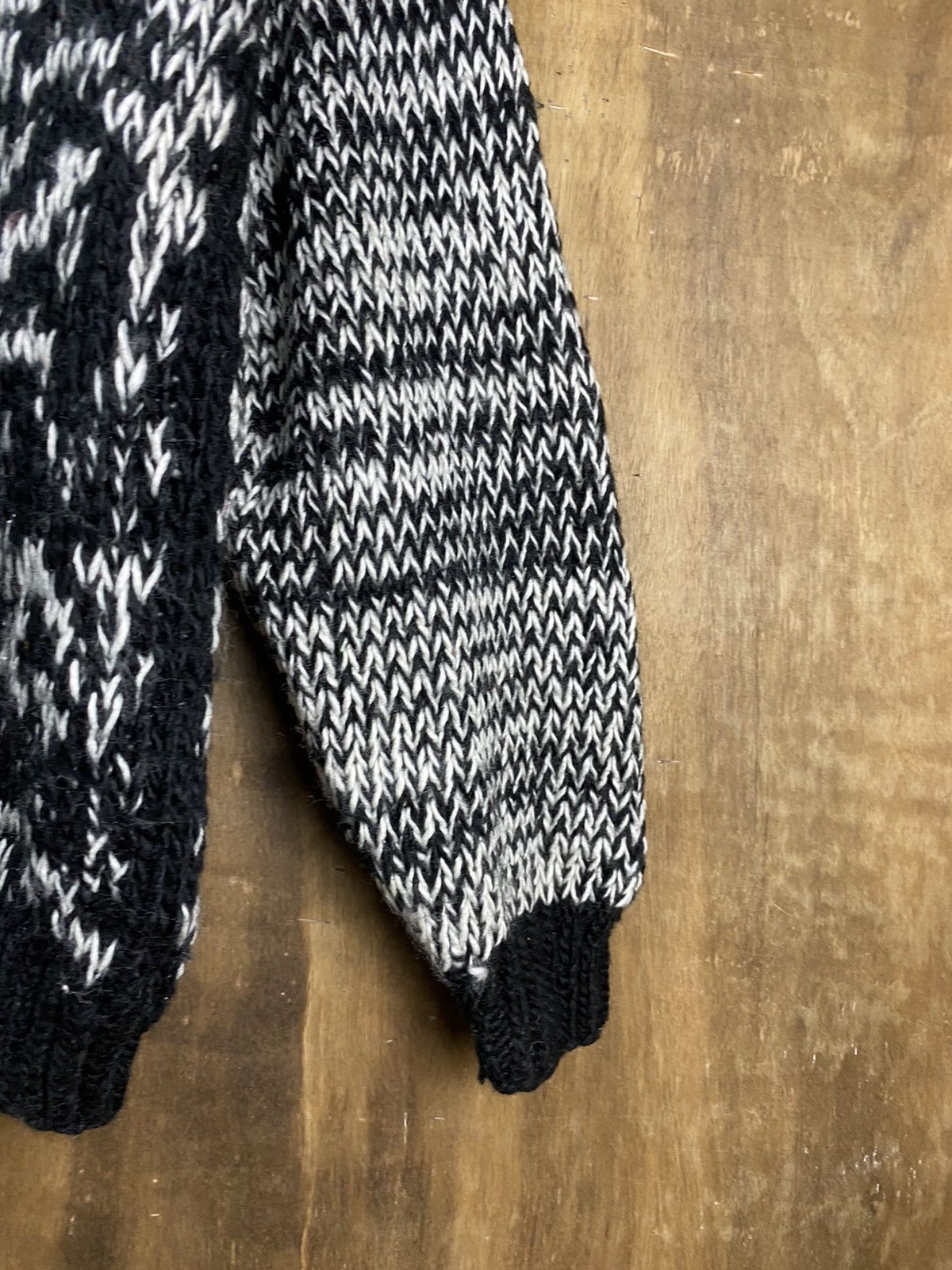 Vintage Japan vintage cardigan mohair fur art Knitwear #Z085 Size US L / EU 52-54 / 3 - 6 Thumbnail