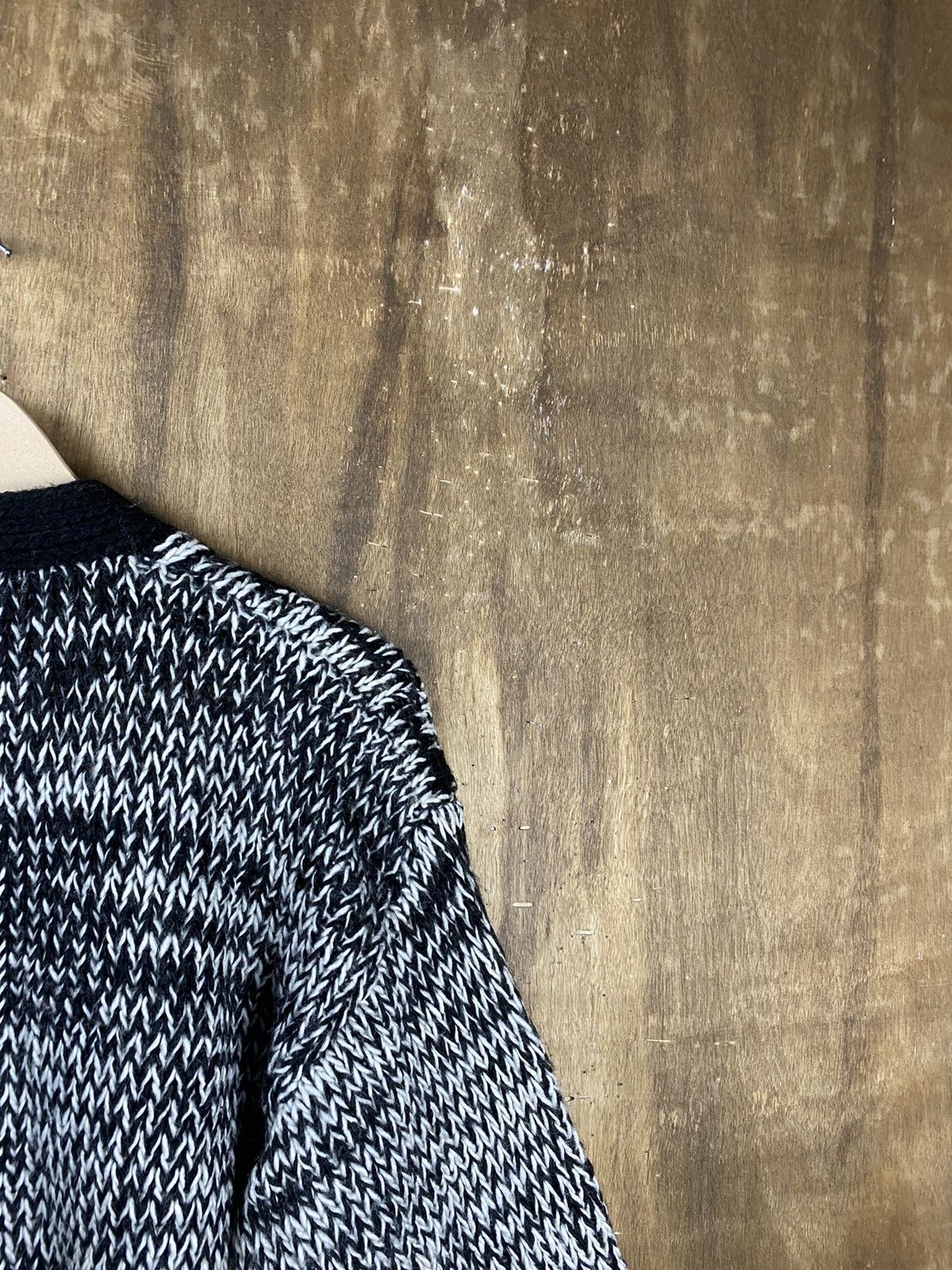 Vintage Japan vintage cardigan mohair fur art Knitwear #Z085 Size US L / EU 52-54 / 3 - 9 Thumbnail