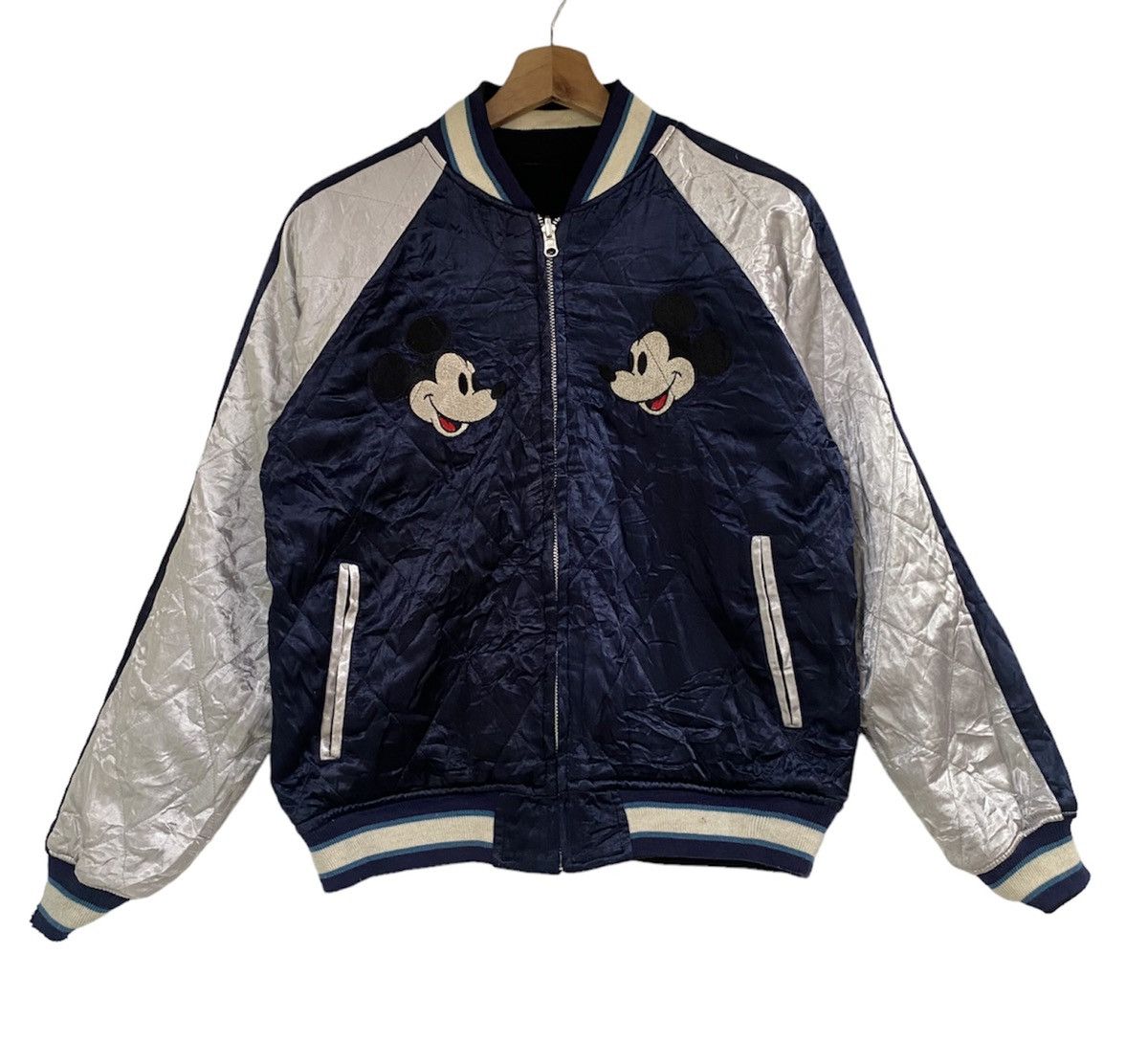 Disney Vintage Mickey Mouse Embroidery sukajan jacket 90s Size US L / EU 52-54 / 3 - 4 Thumbnail