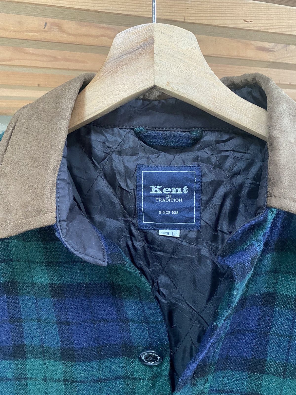 Japanese Brand Kent tartan design flannel button up Size US L / EU 52-54 / 3 - 4 Thumbnail