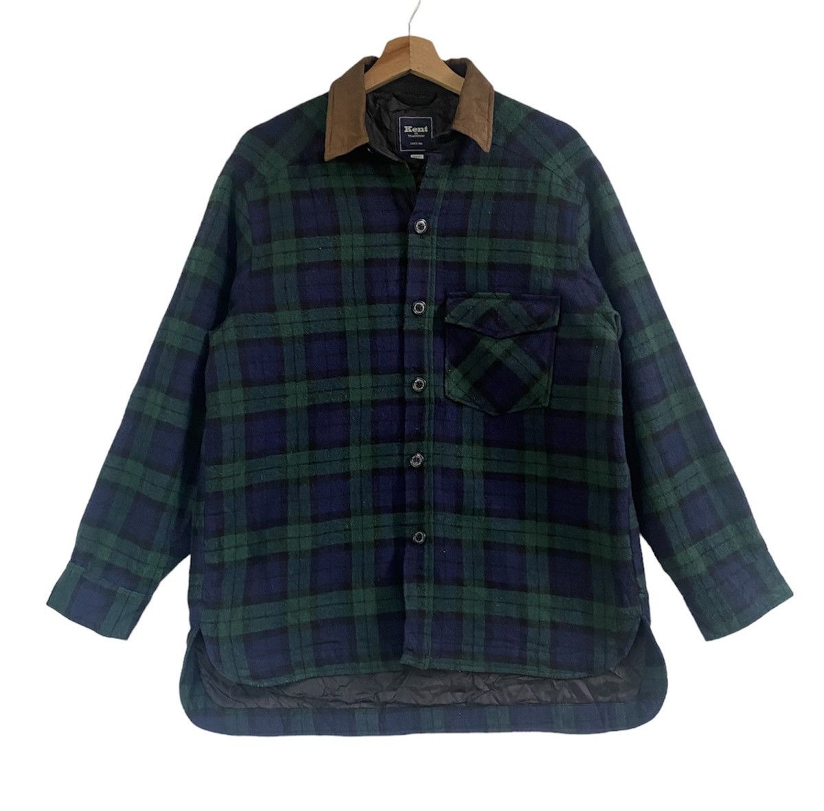 Japanese Brand Kent tartan design flannel button up Size US L / EU 52-54 / 3 - 1 Thumbnail