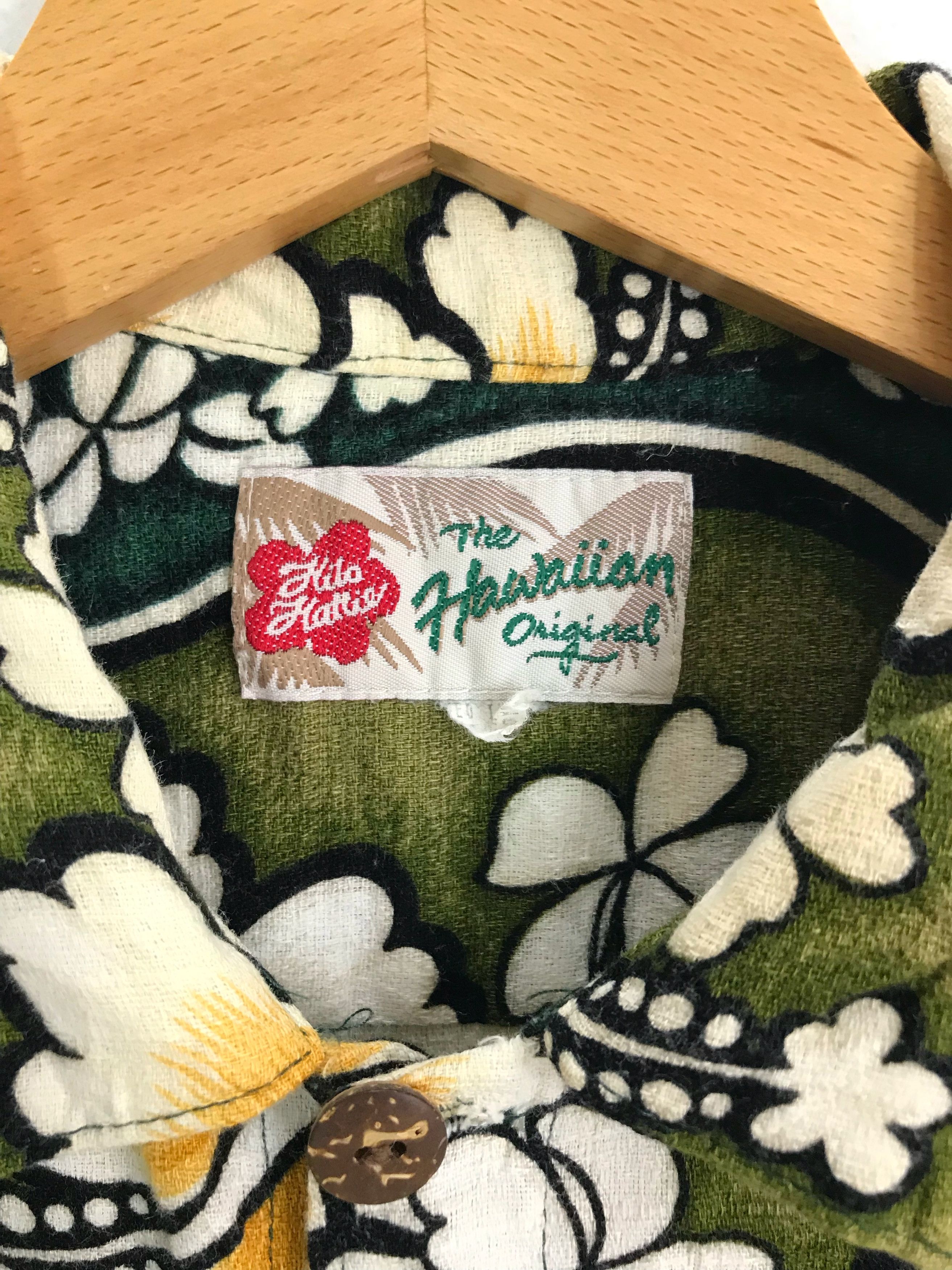 Hysteric Glamour Vintage Hawaiian Green Striped Floral Hawaiian Shirt Size US M / EU 48-50 / 2 - 6 Thumbnail