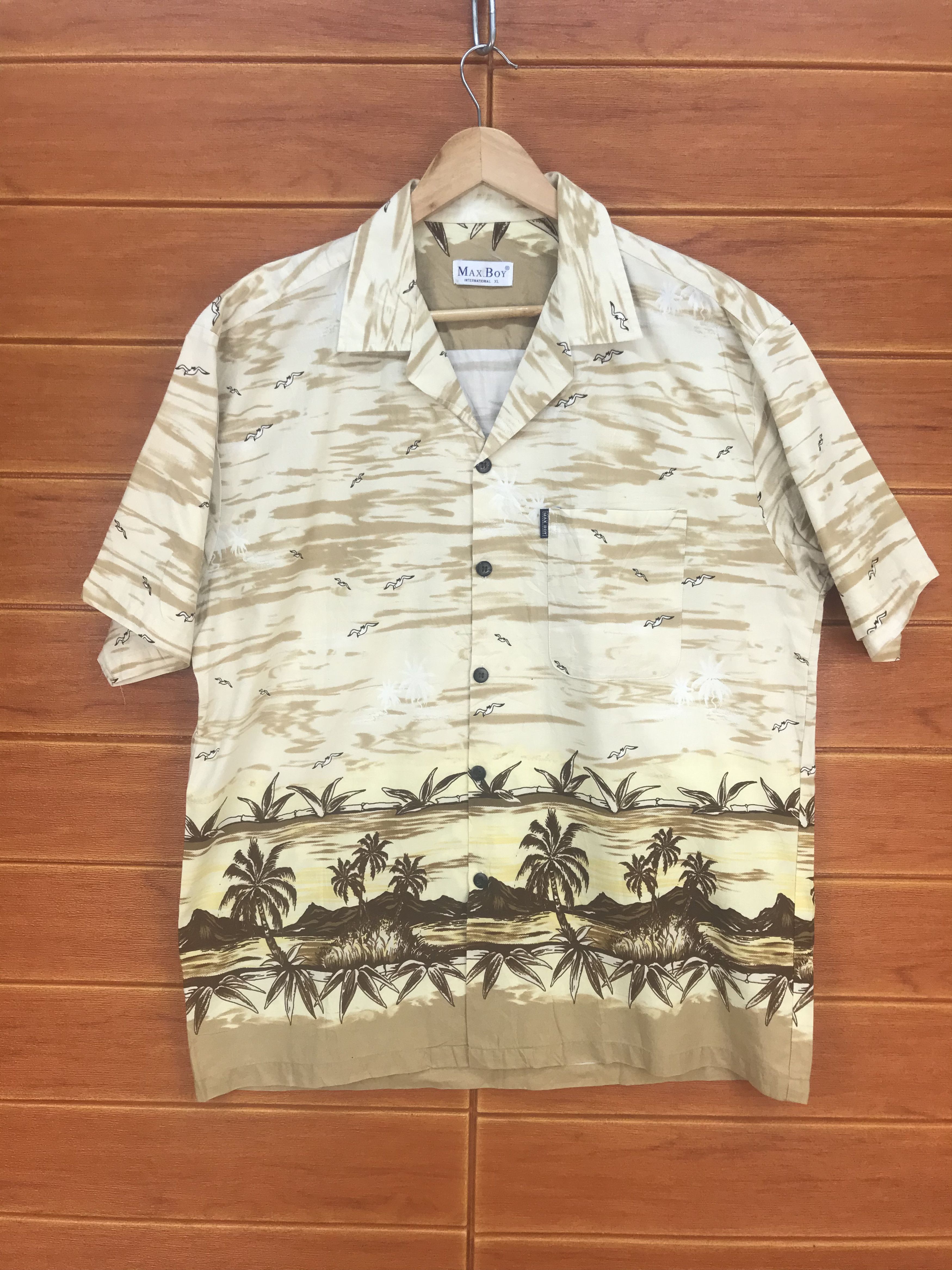 Vintage Vintage Japan Hawaiian Max Boy Scenic View Shirt Size US XL / EU 56 / 4 - 1 Thumbnail