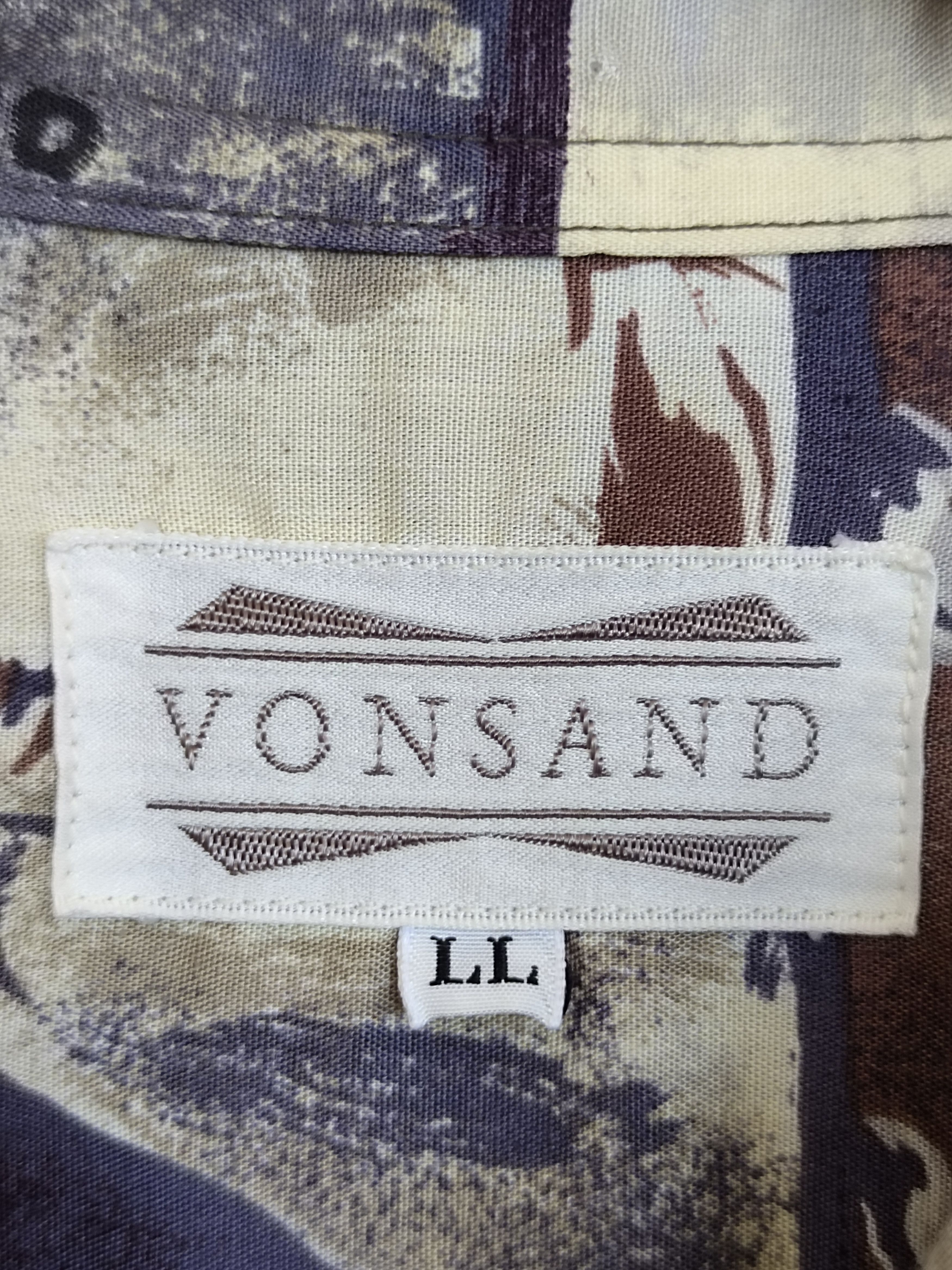 Hysteric Glamour Japanese VONSAND Rayon Geometry Abstract Psychedelic Art Size US L / EU 52-54 / 3 - 10 Thumbnail