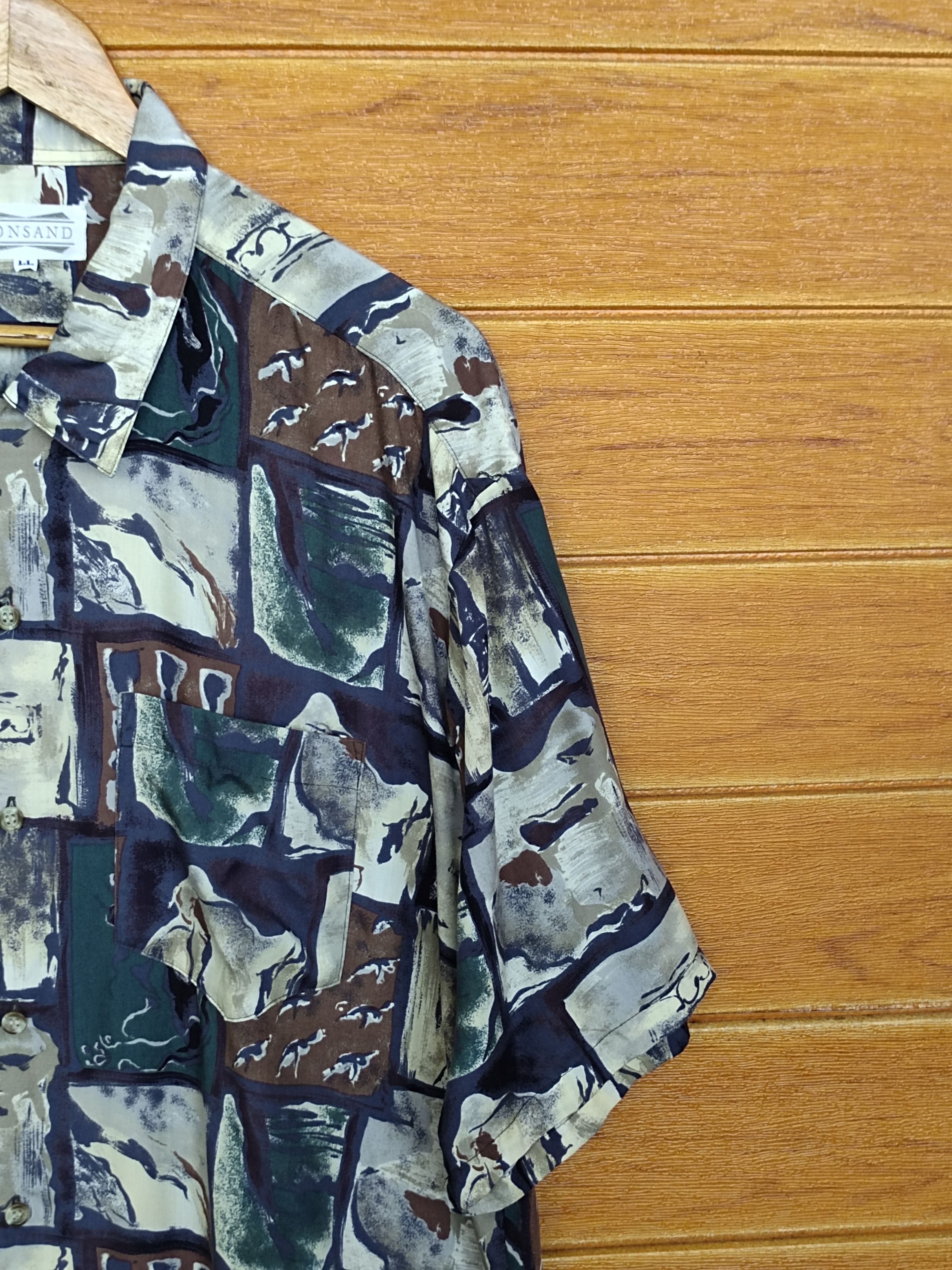 Hysteric Glamour Japanese VONSAND Rayon Geometry Abstract Psychedelic Art Size US L / EU 52-54 / 3 - 4 Thumbnail