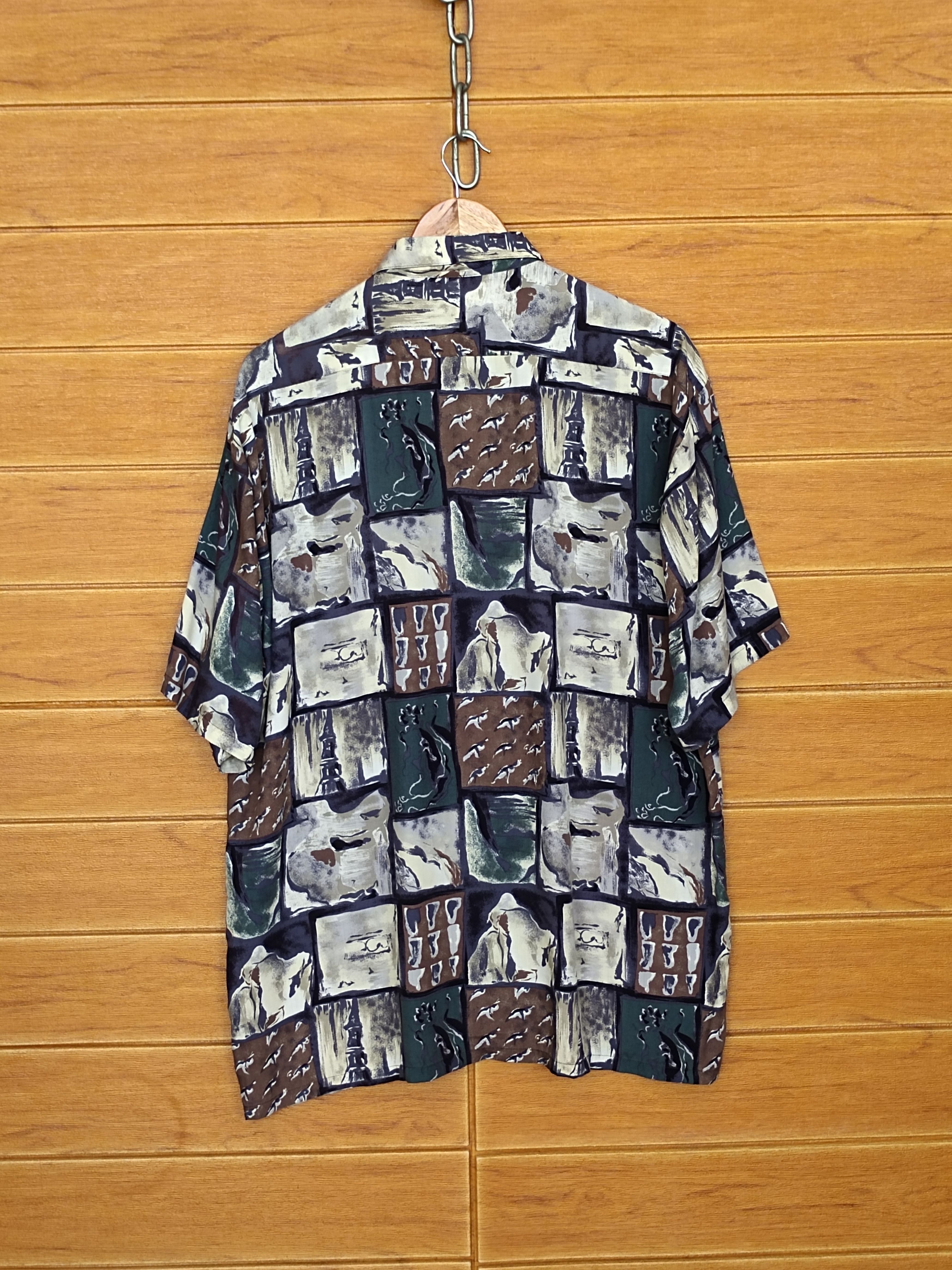 Hysteric Glamour Japanese VONSAND Rayon Geometry Abstract Psychedelic Art Size US L / EU 52-54 / 3 - 8 Thumbnail