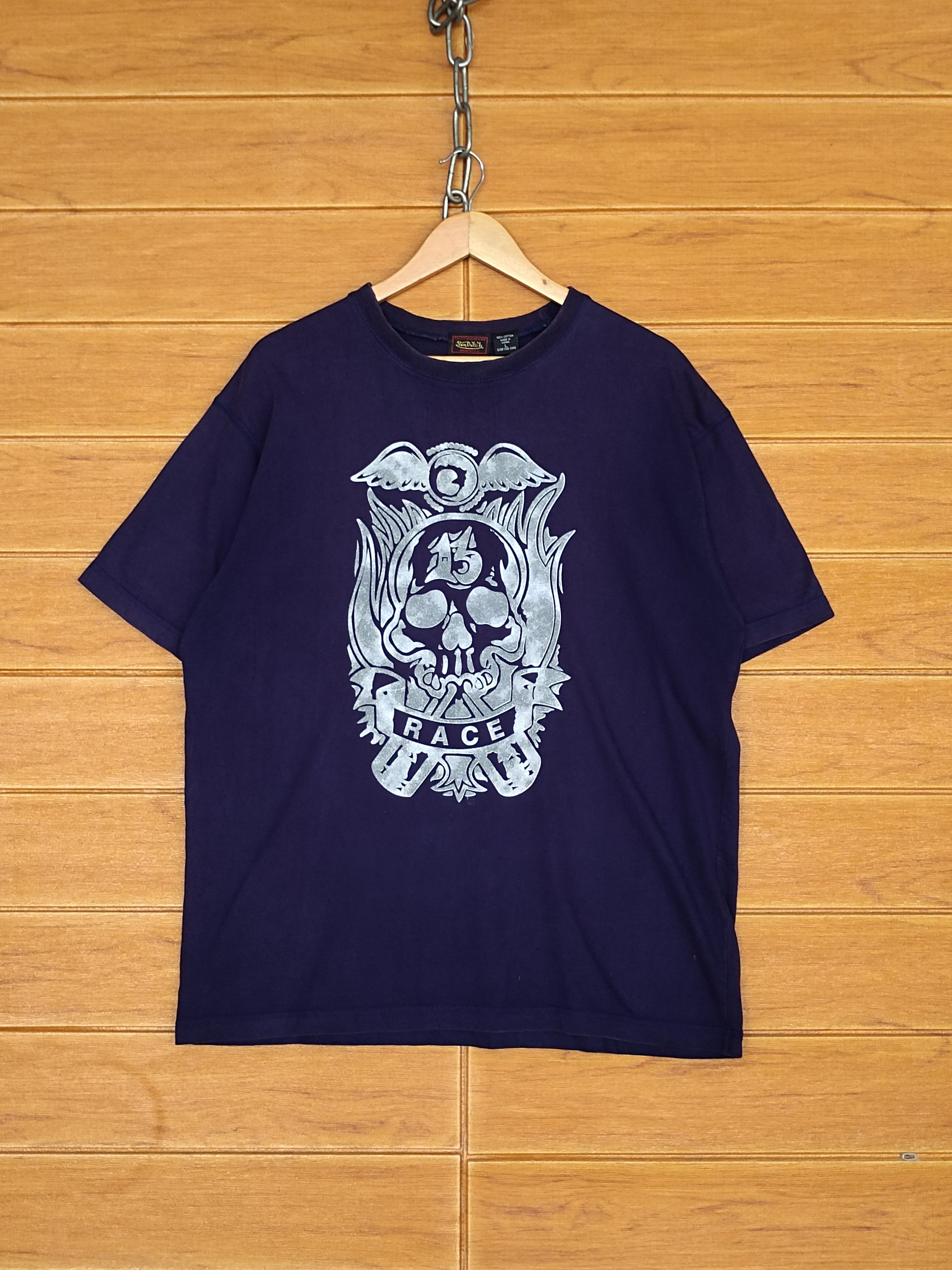 Von Dutch Vintage VON DUTCH 13 Race Logo T-Shirt Size US L / EU 52-54 / 3 - 2 Thumbnail