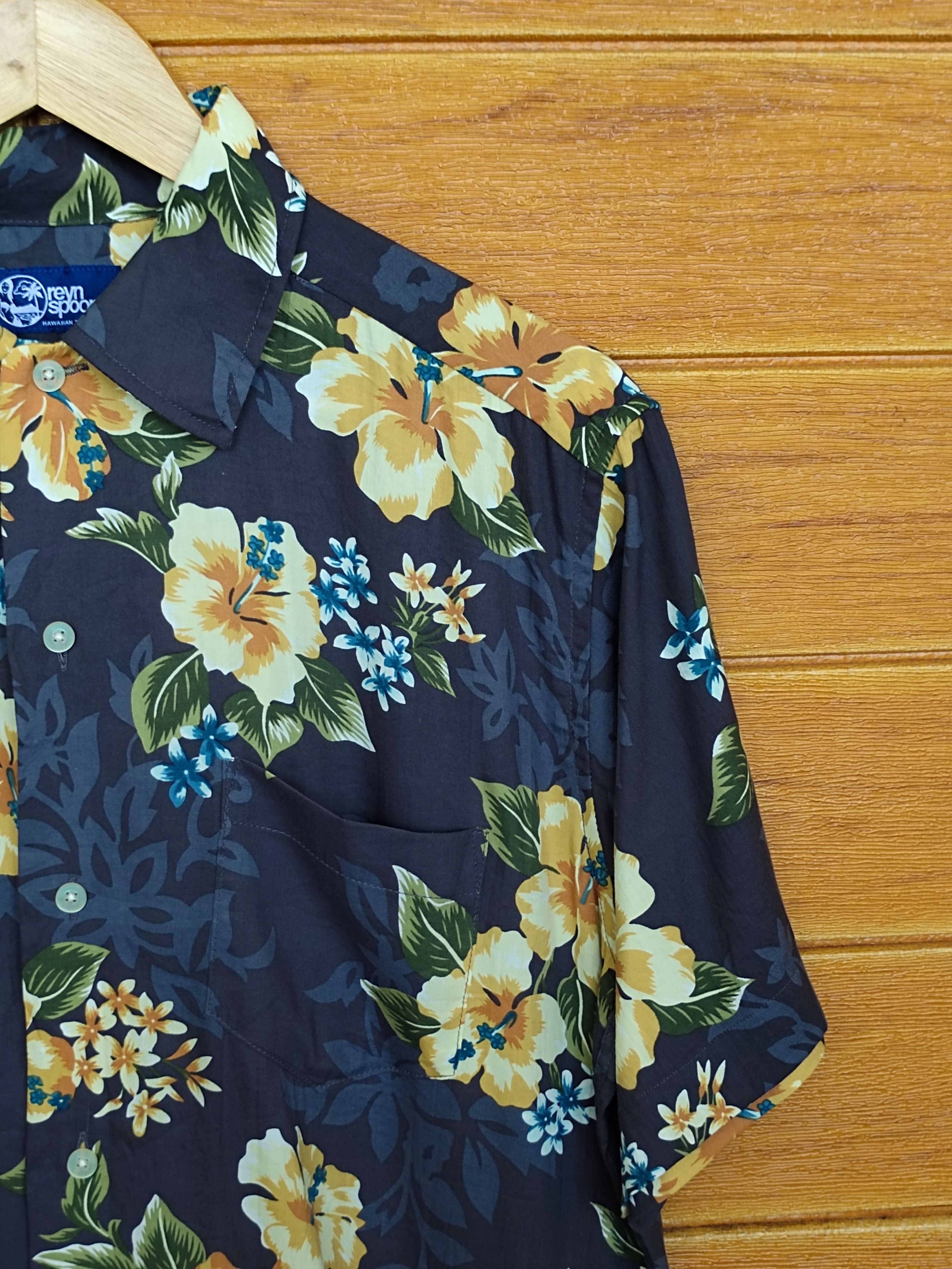 Reyn Spooner REYN SPOONER Hibiscus Hawaiian Shirt Size US M / EU 48-50 / 2 - 4 Thumbnail