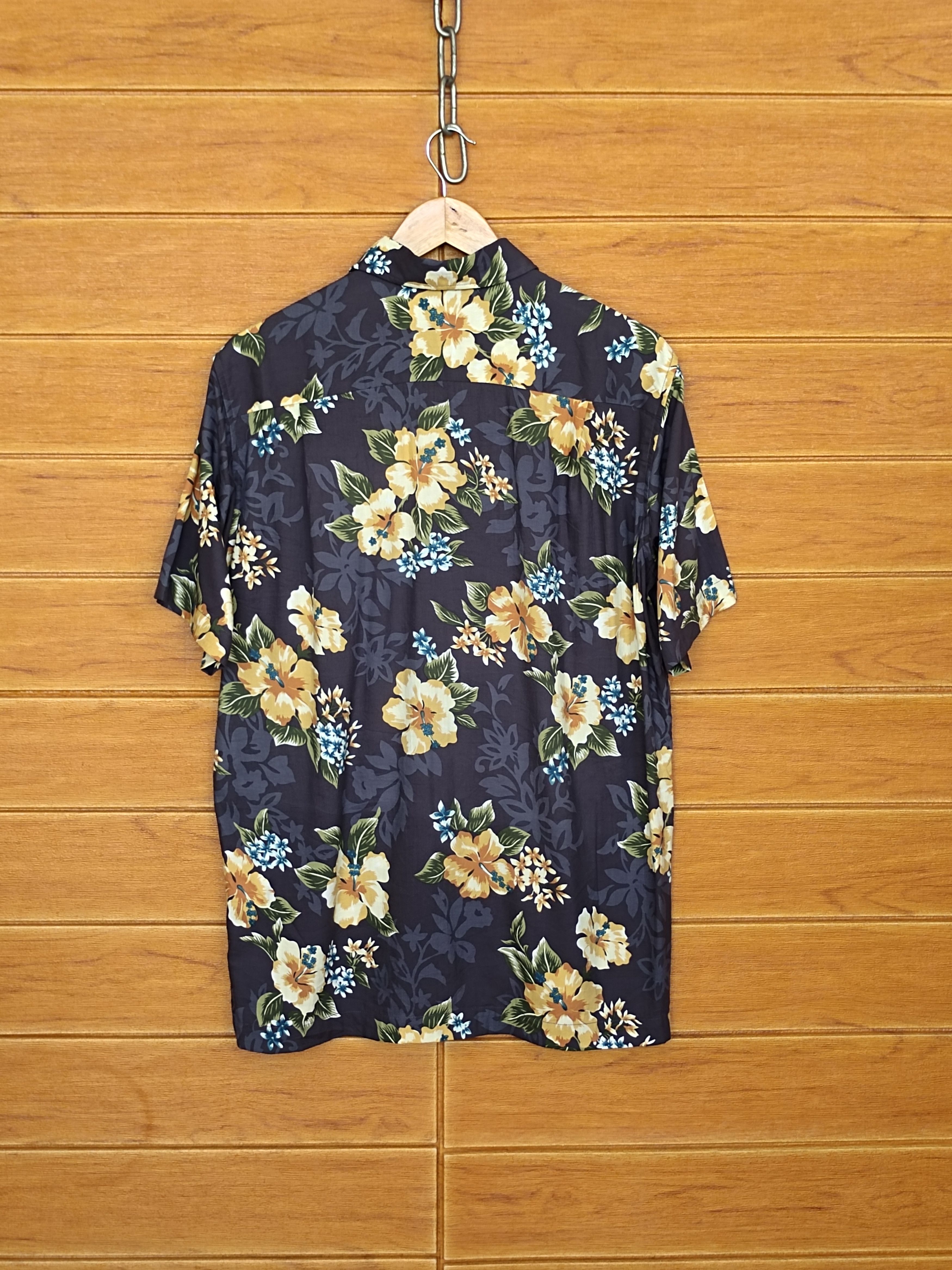Reyn Spooner REYN SPOONER Hibiscus Hawaiian Shirt Size US M / EU 48-50 / 2 - 8 Thumbnail