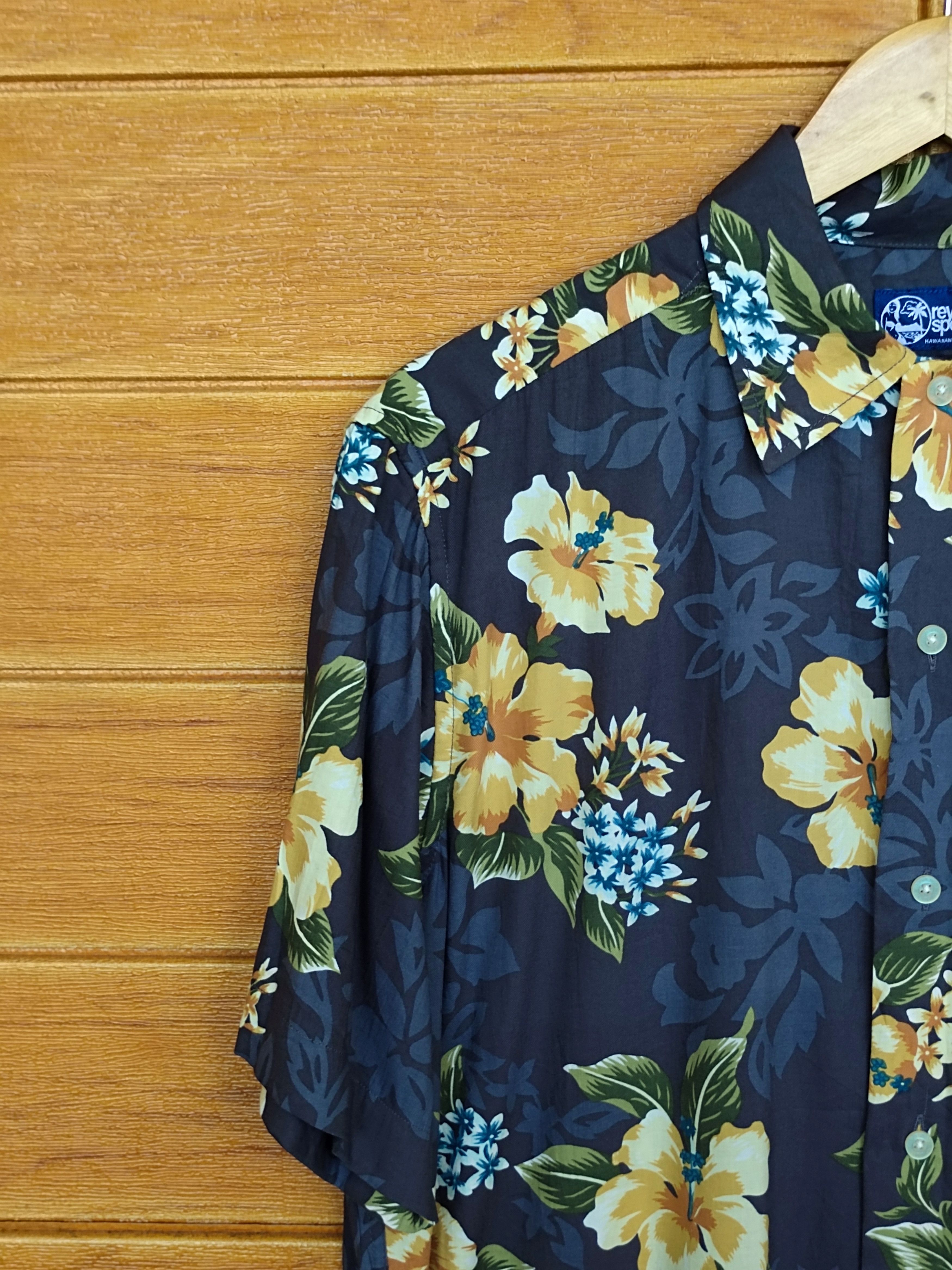 Reyn Spooner REYN SPOONER Hibiscus Hawaiian Shirt Size US M / EU 48-50 / 2 - 5 Thumbnail