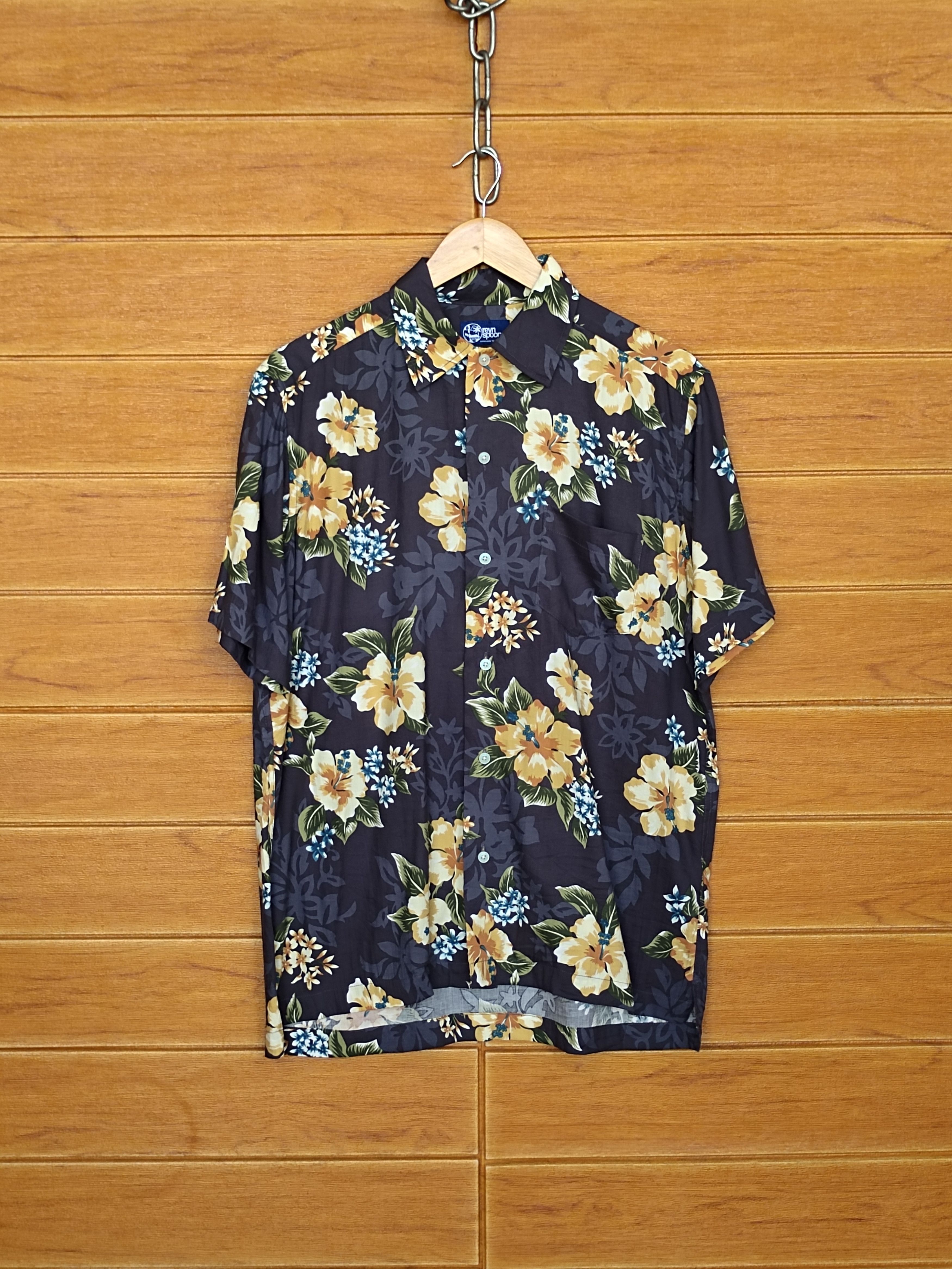 Reyn Spooner REYN SPOONER Hibiscus Hawaiian Shirt Size US M / EU 48-50 / 2 - 2 Thumbnail