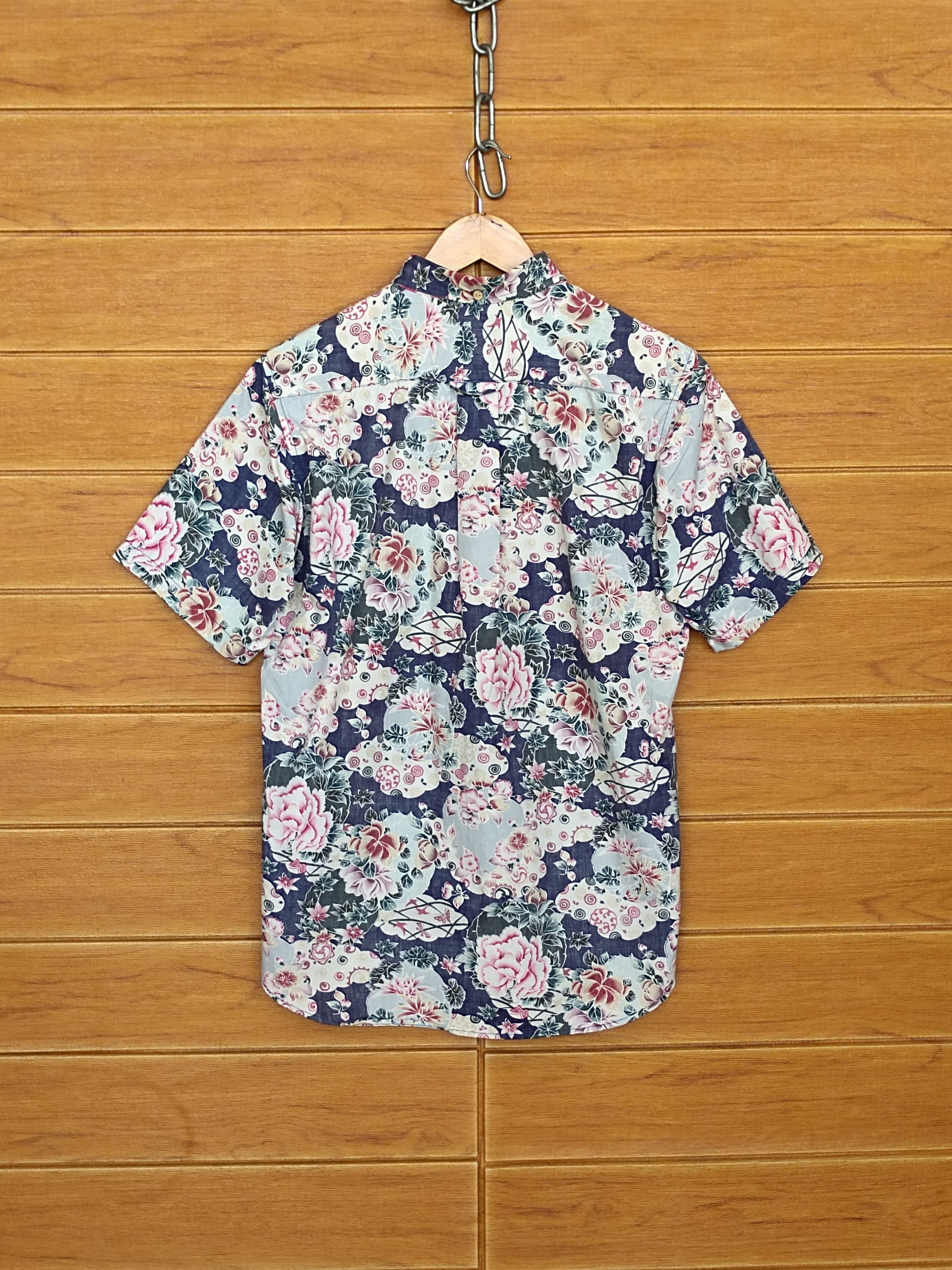 Takeo Kikuchi Vintage TAKEO KIKUCHI Floral Flower Reverse Print Hawaiian Size US M / EU 48-50 / 2 - 7 Thumbnail