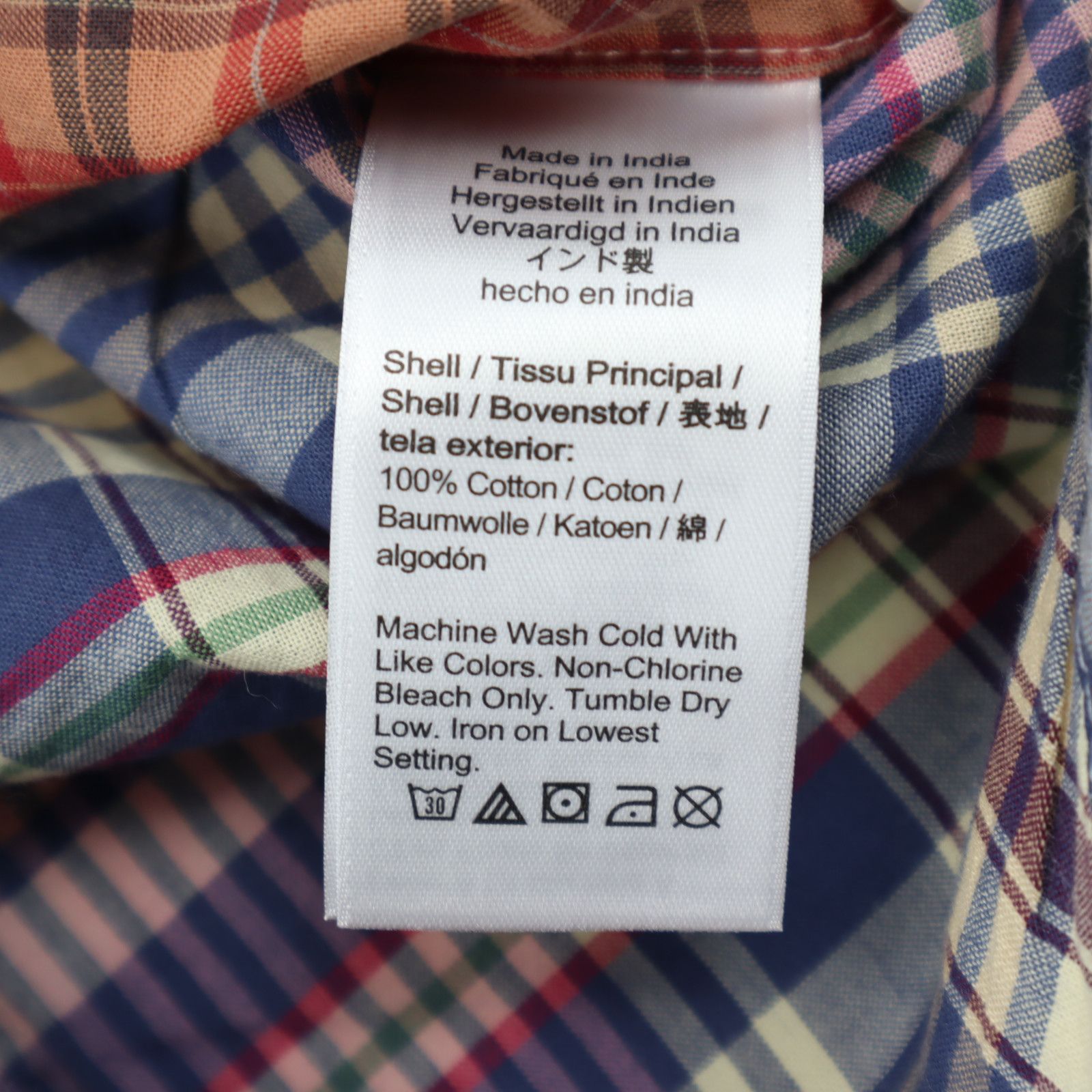 J.Crew J Crew Indian Madras Mixed Plaid Color Block Shirt - L - NWT Size US L / EU 52-54 / 3 - 7 Thumbnail